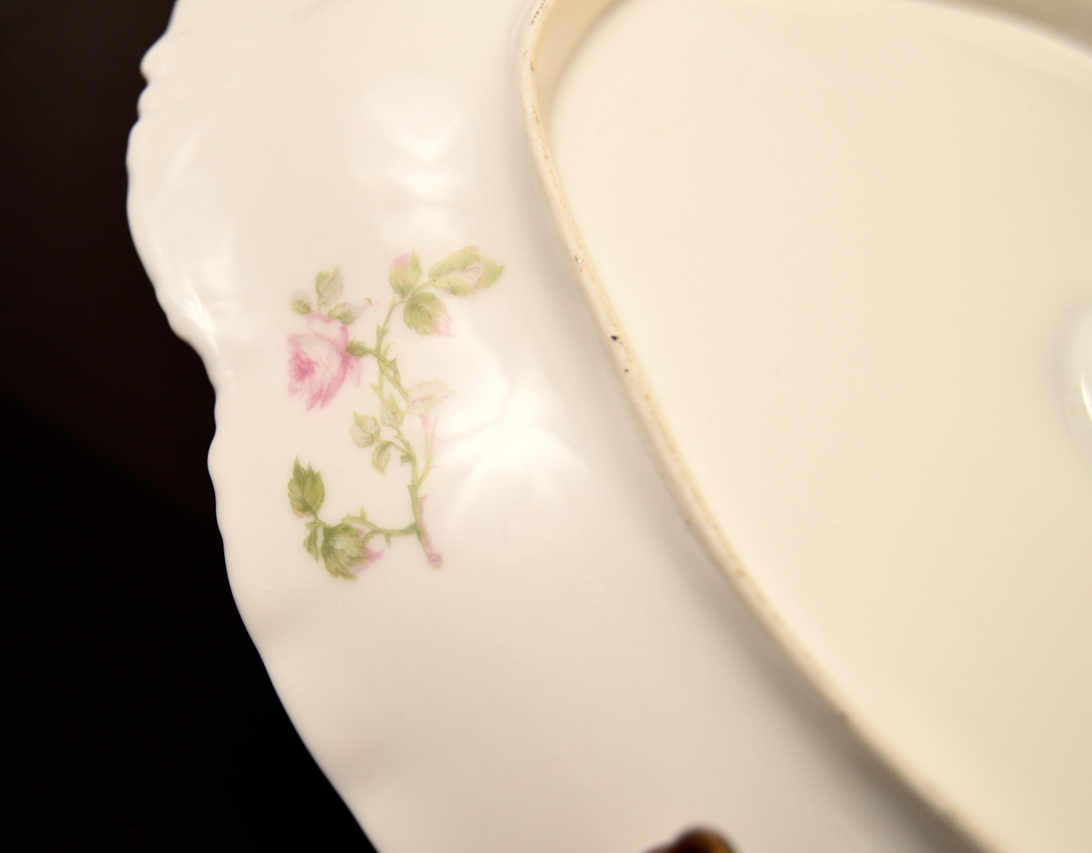 Antique Haviland Limoges Pink Rose Pattern China Collection