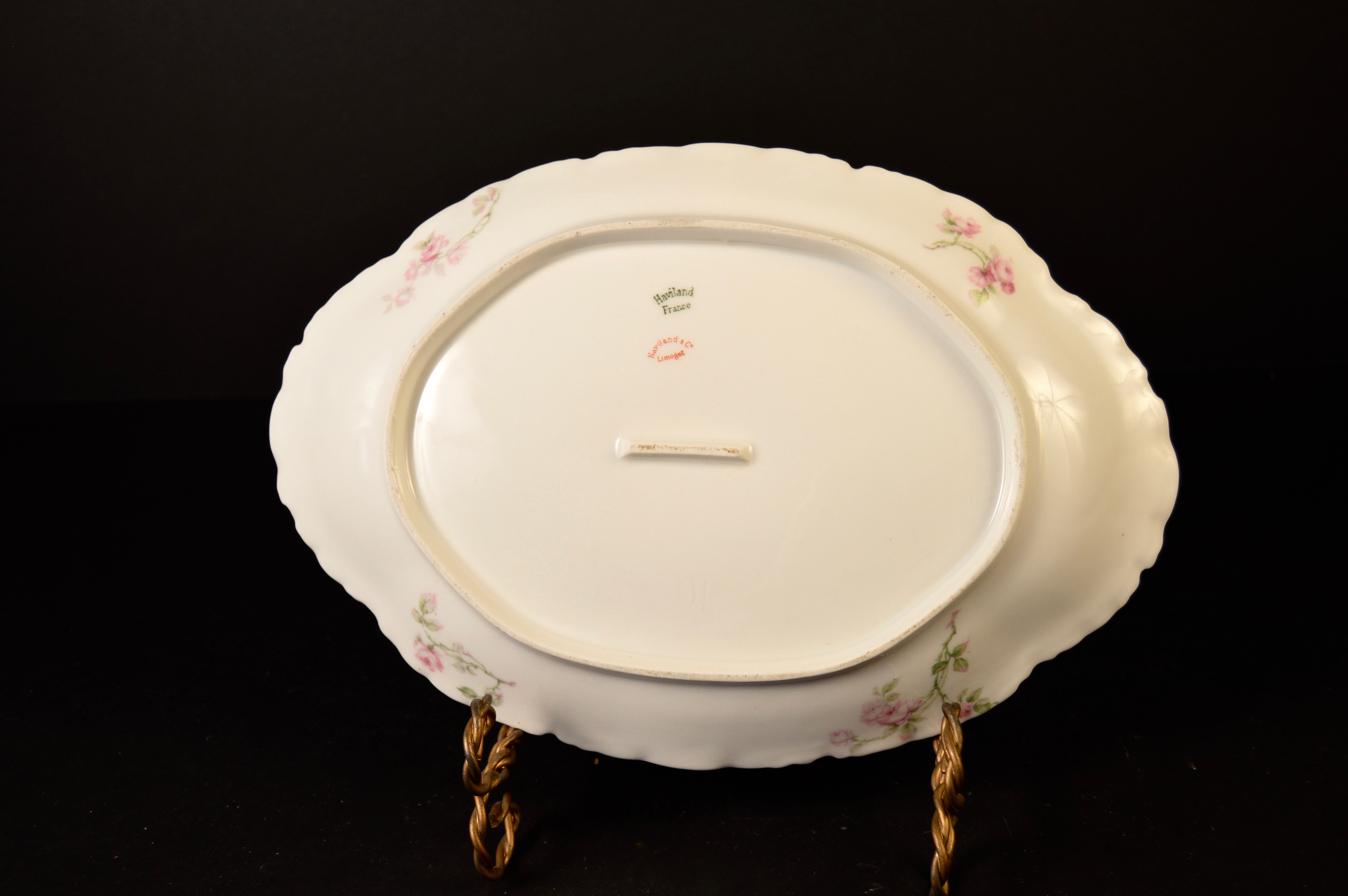 Antique Haviland Limoges Pink Rose Pattern China Collection