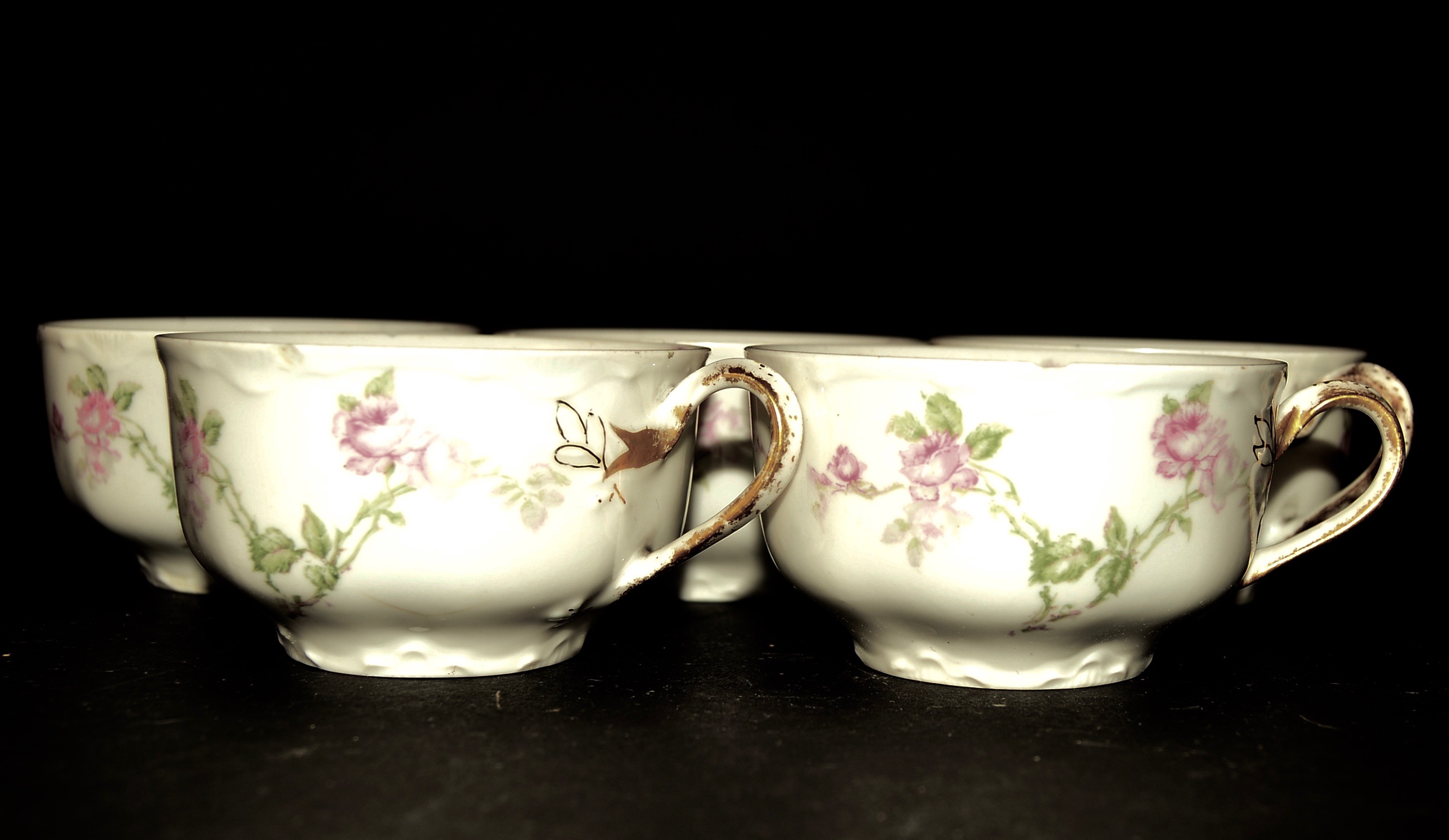 Antique Haviland Limoges Pink Rose Pattern China Collection