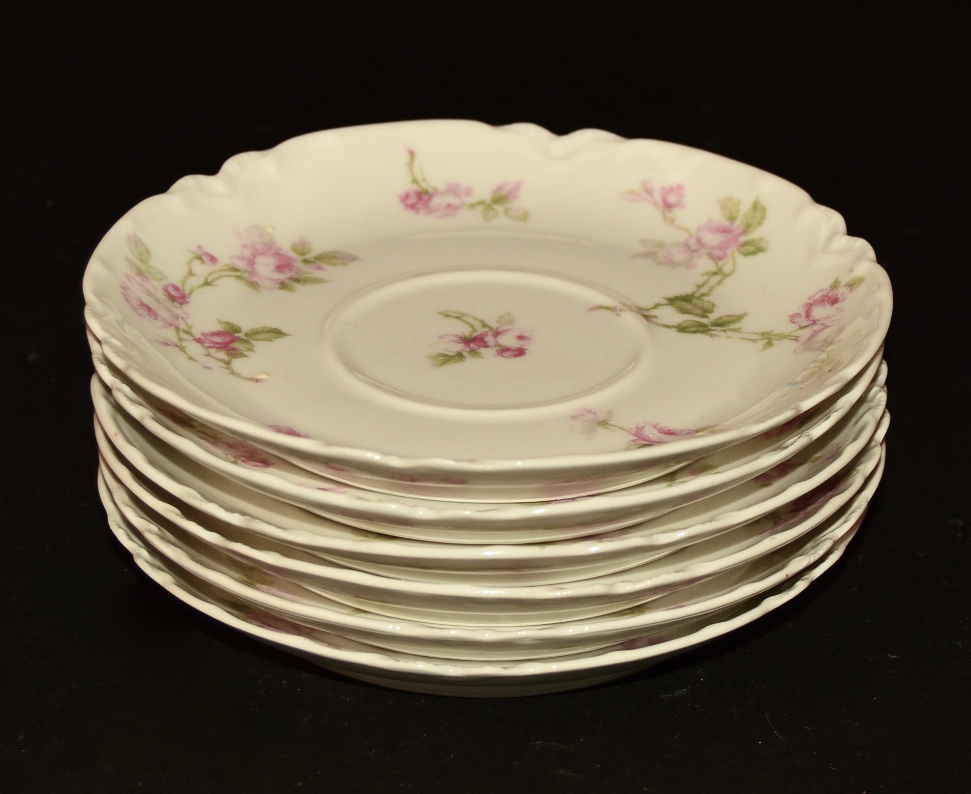 Antique Haviland Limoges Pink Rose Pattern China Collection
