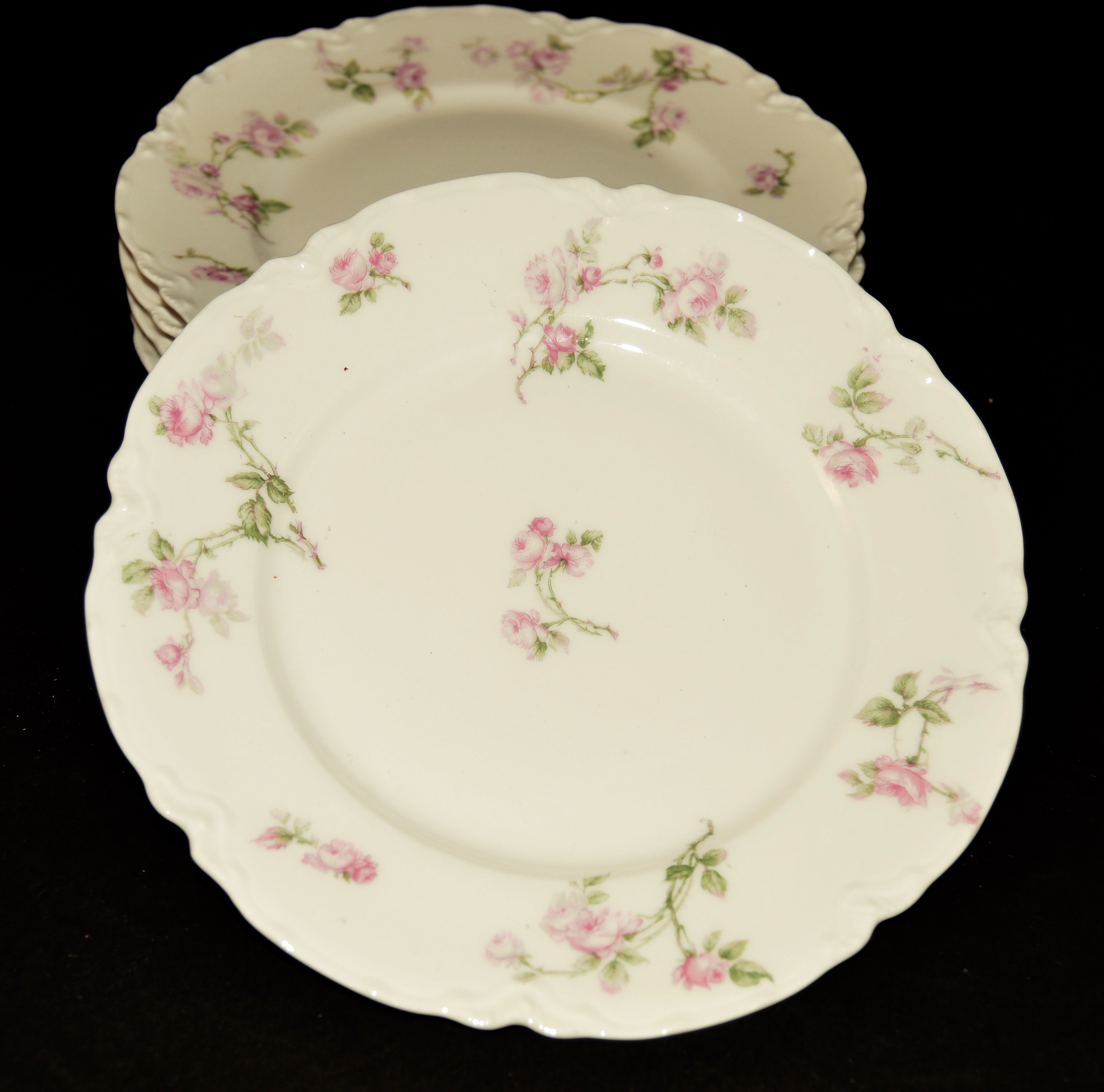 Antique Haviland Limoges Pink Rose Pattern China Collection