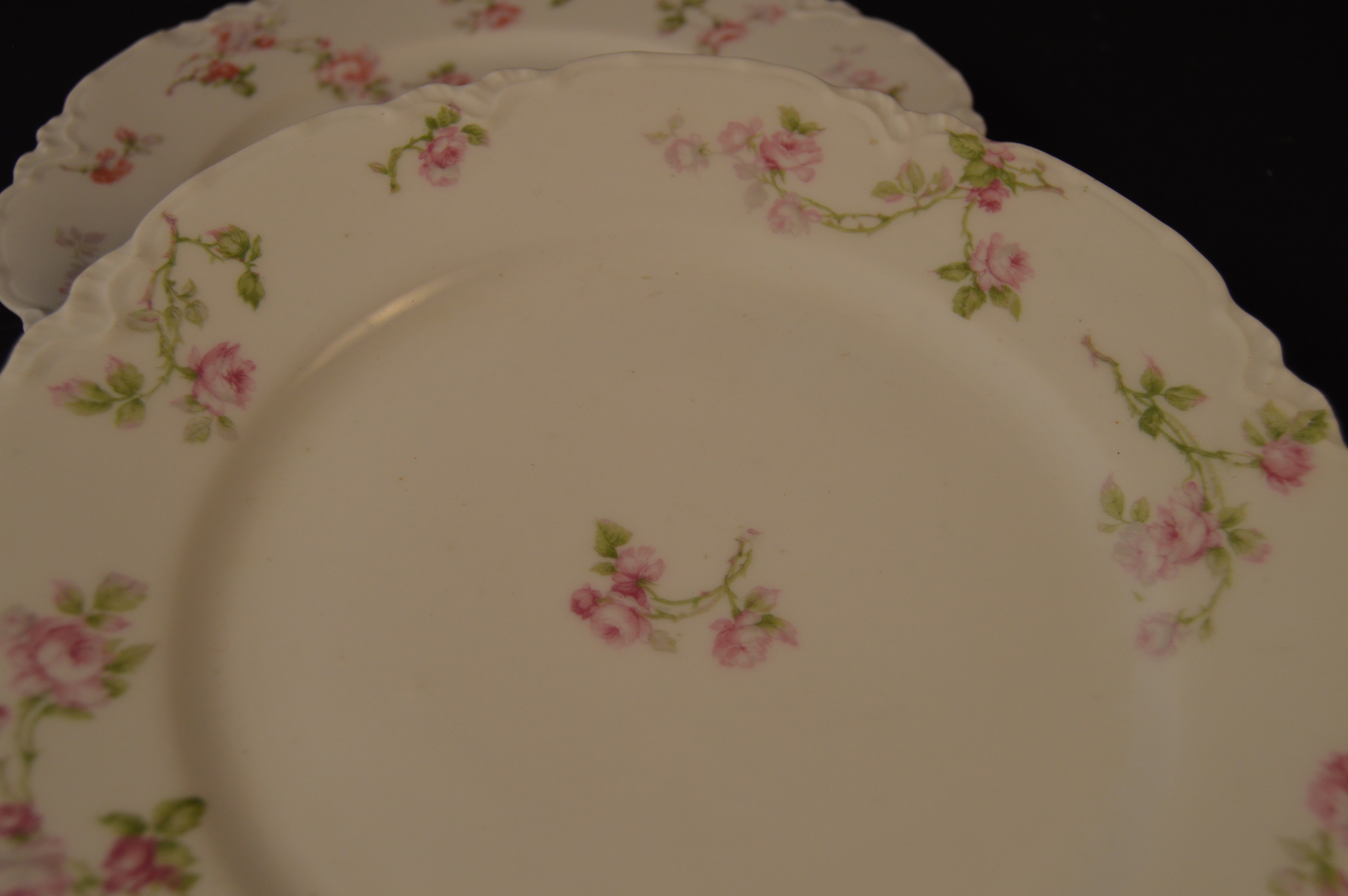 Antique Haviland Limoges Pink Rose Pattern China Collection