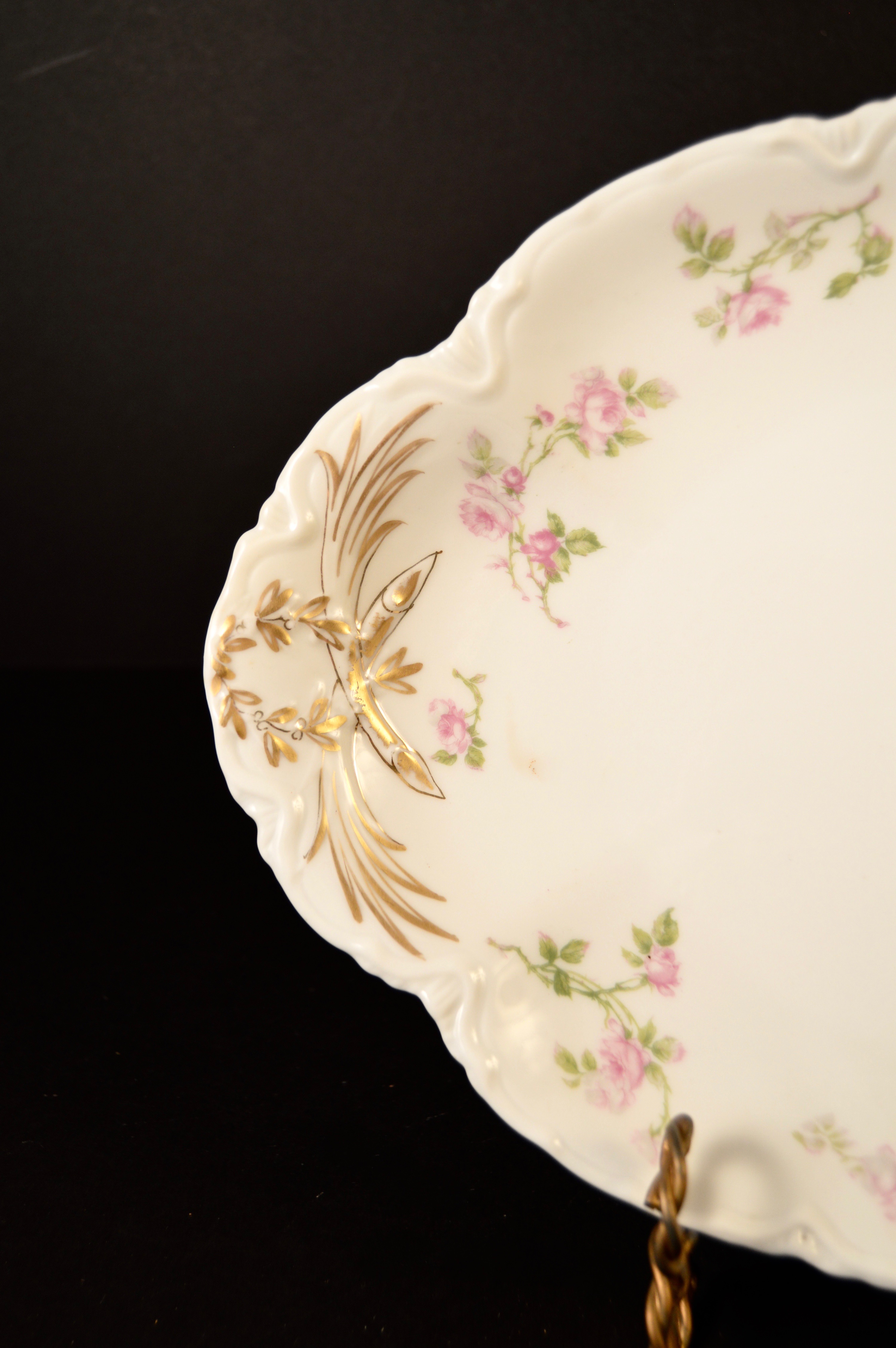 Antique Haviland Limoges Pink Rose Pattern China Collection