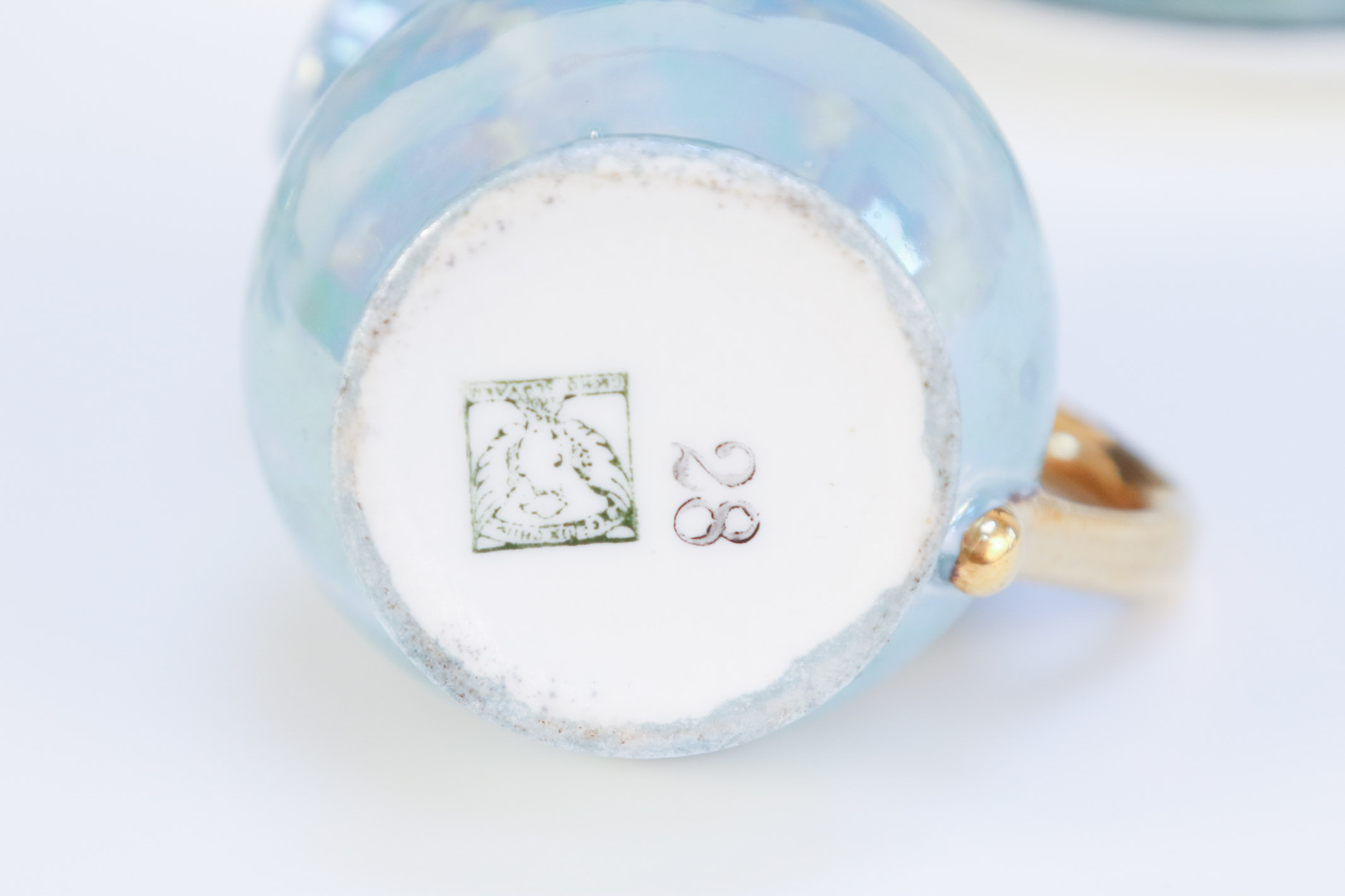 Czech-Slovakia Phoenix China Lusterware Miniature Tea Set