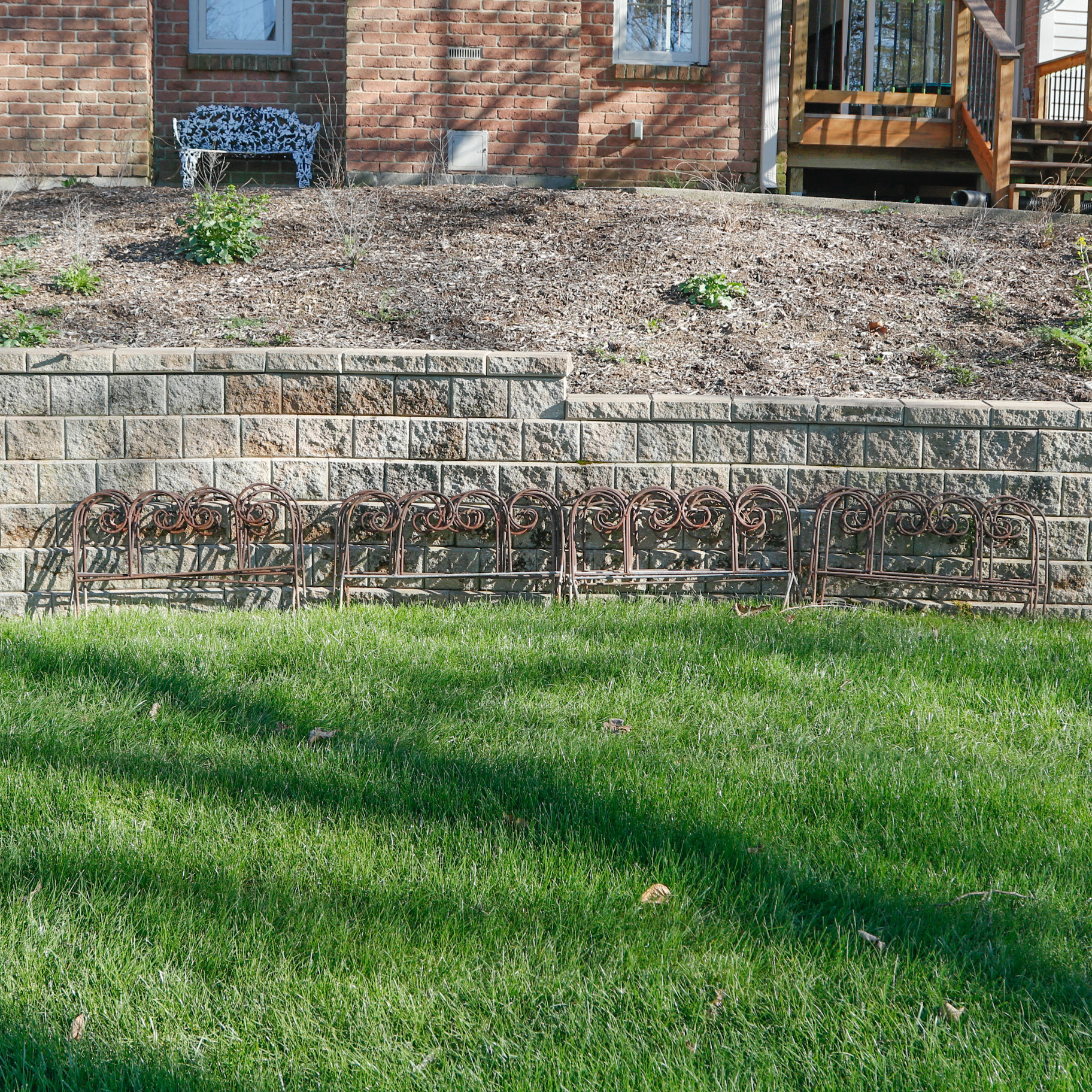 Wrought Iron Garden Border Fence