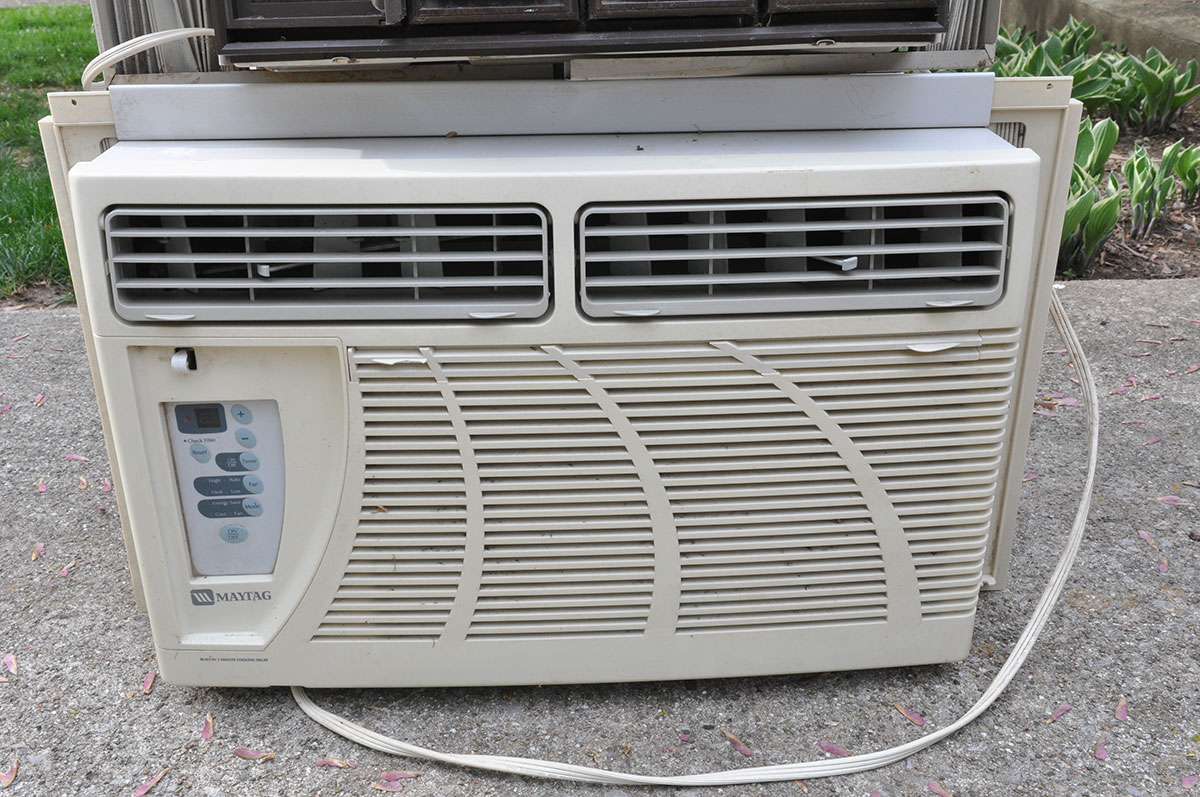 Pair of Window Air Conditioning Units by Kenmore and Maytag