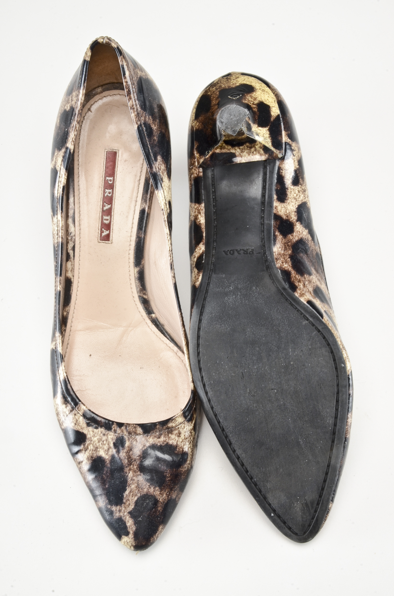 Two Pair of Women's Prada Designer Kitten Heels