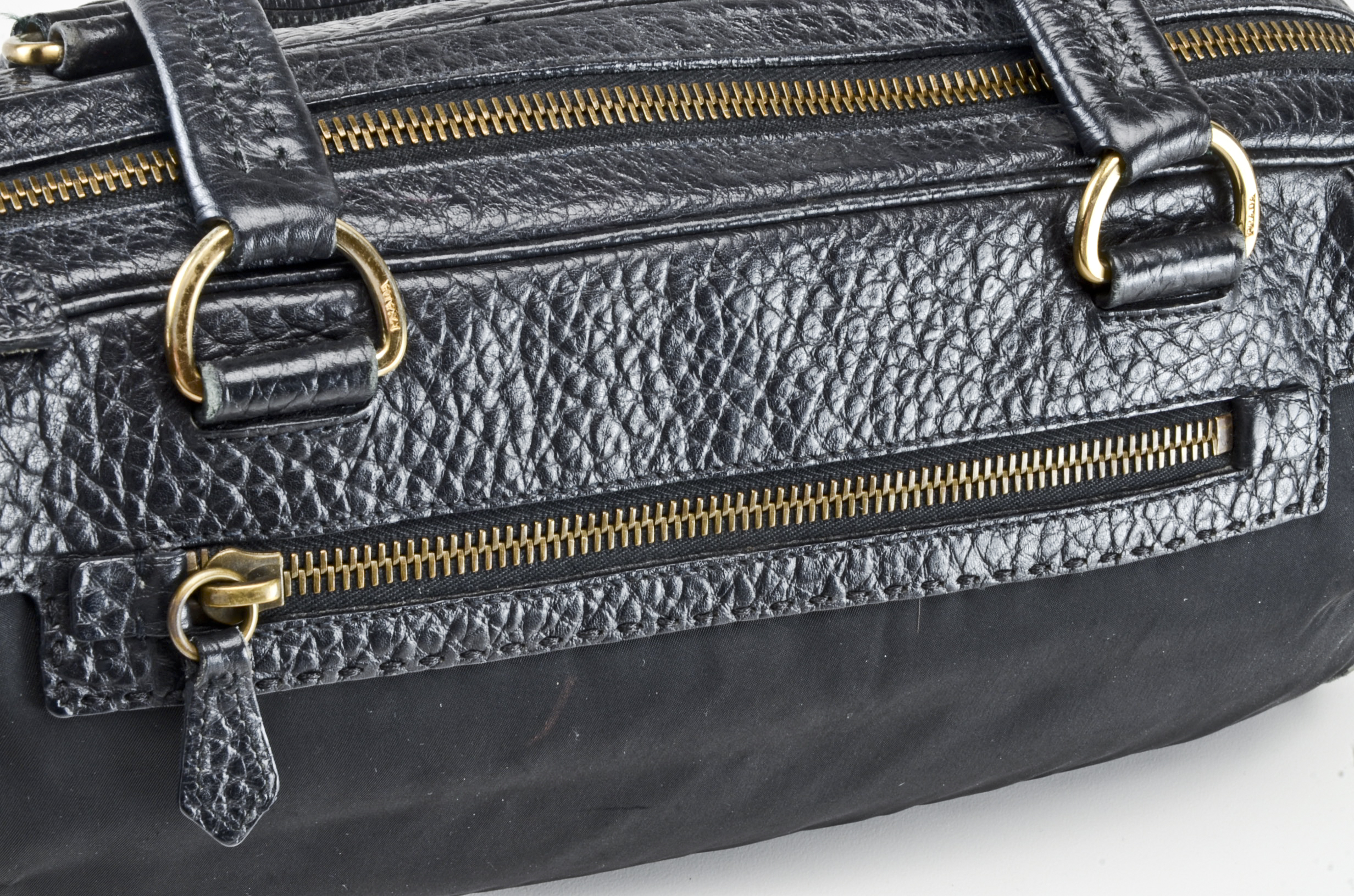 Prada Nylon and Leather Bag