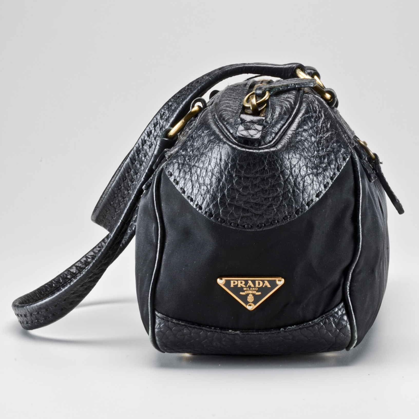 Prada Nylon and Leather Bag