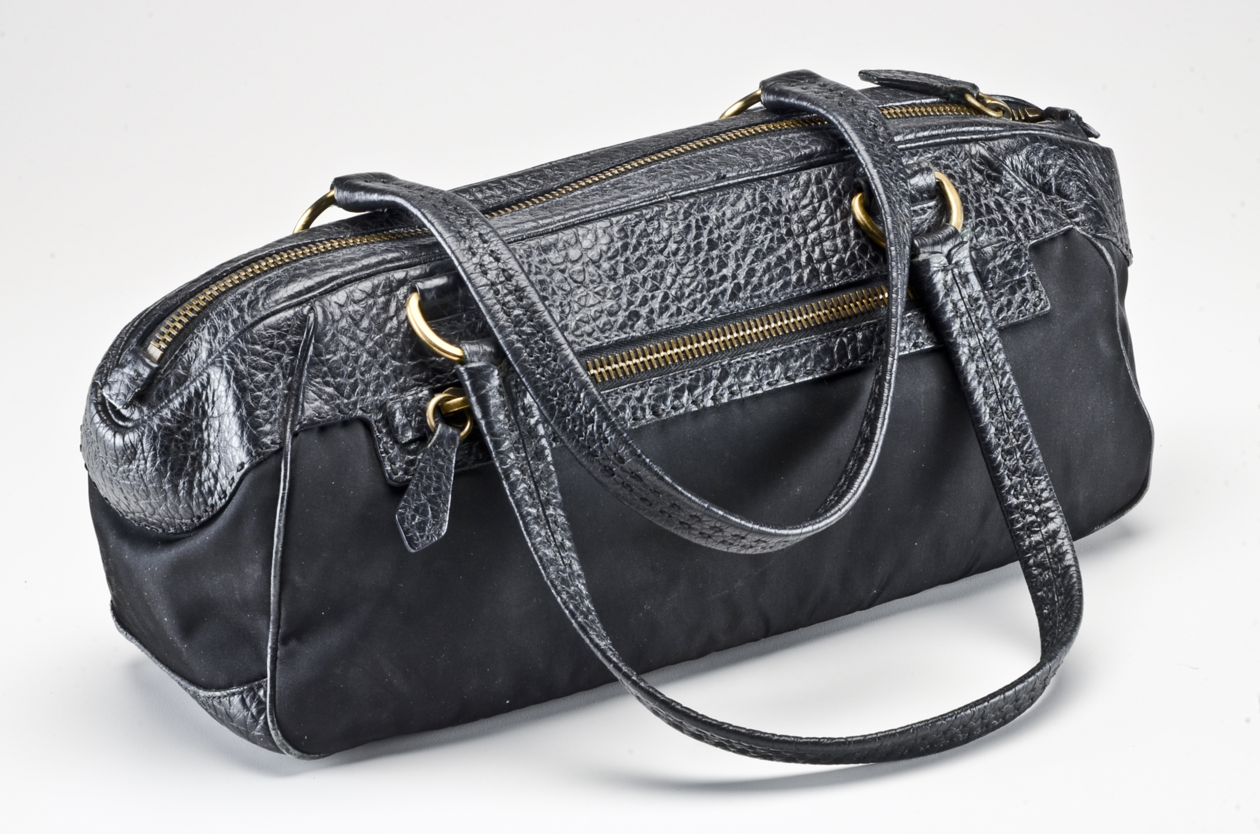 Prada Nylon and Leather Bag