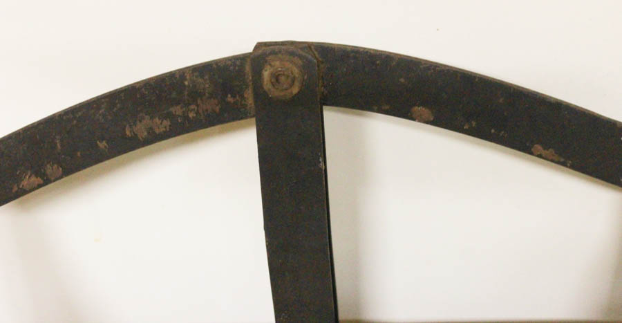 Red Metal and Wood Speedway Sled