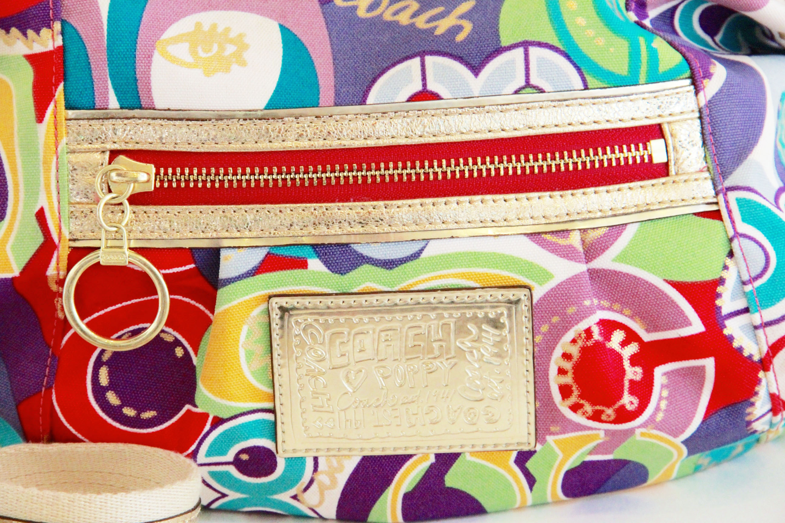 Coach Poppy Graffiti Purse