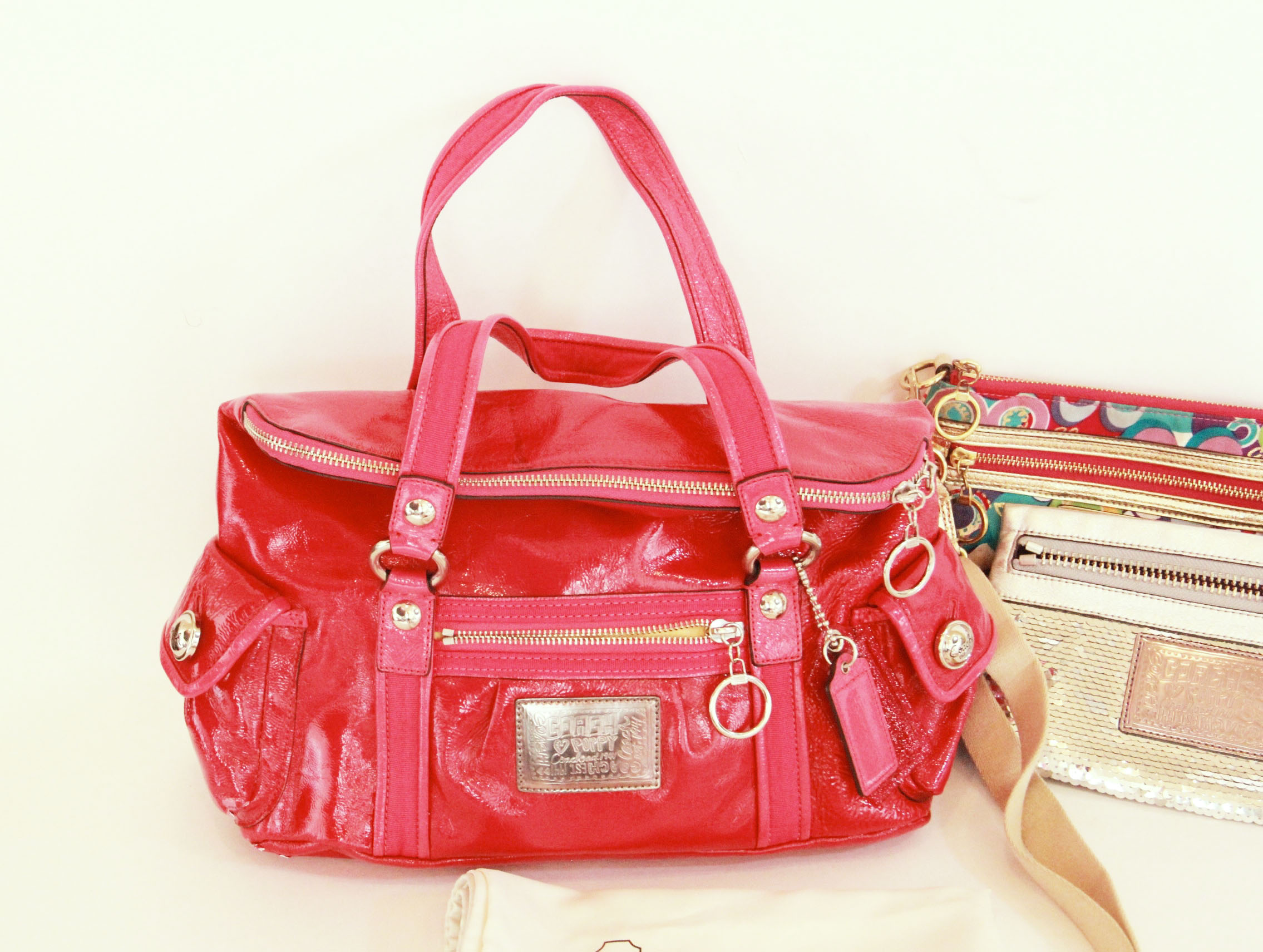 Selection of Coach Poppy Handbags