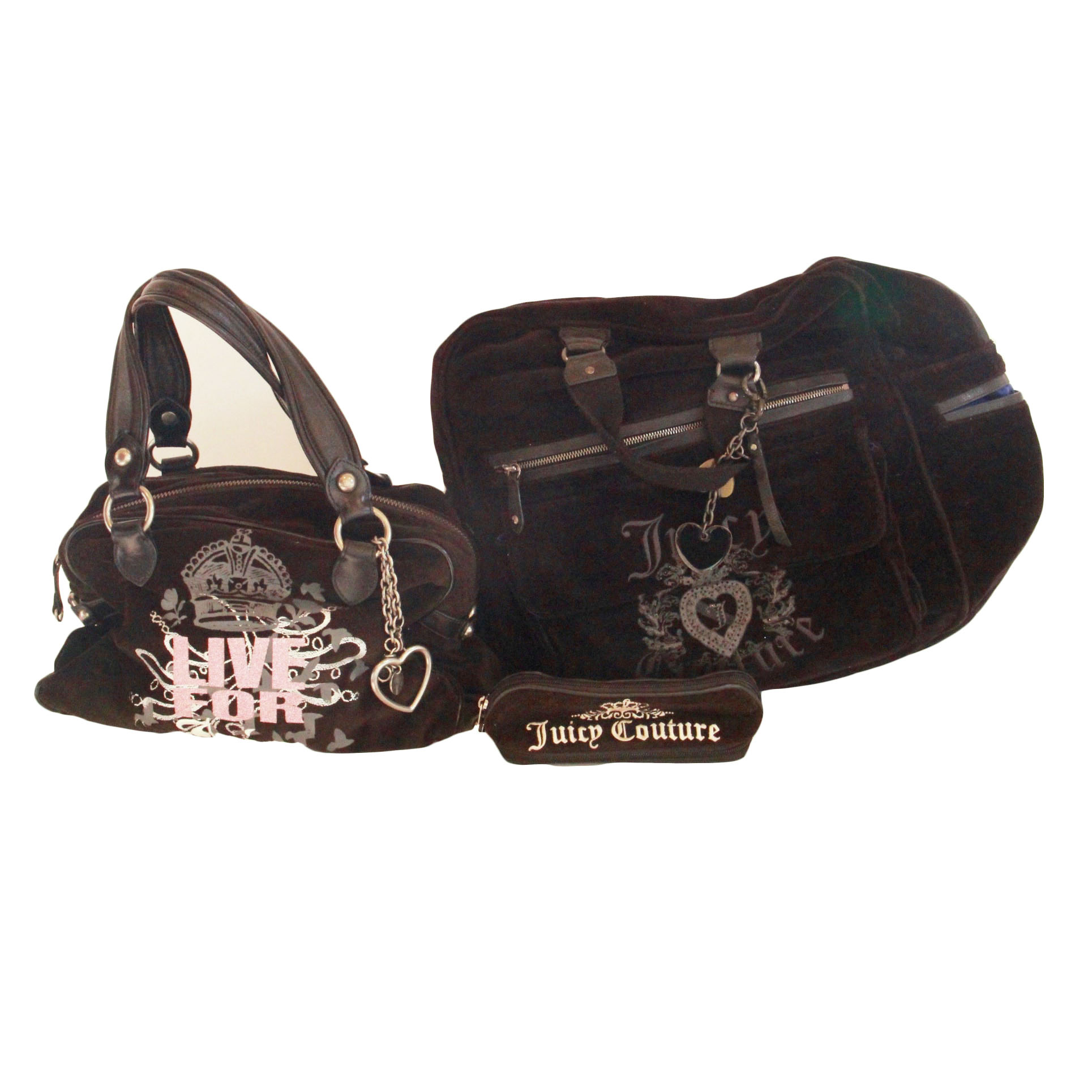 Group of Suede Juicy Couture Bags