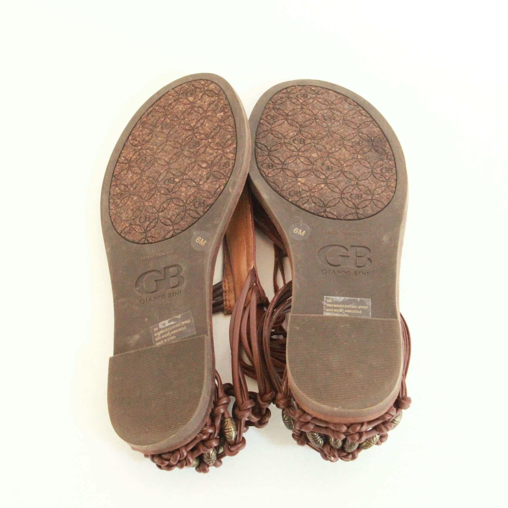 Gianni Bini Leather Sandals, 6M