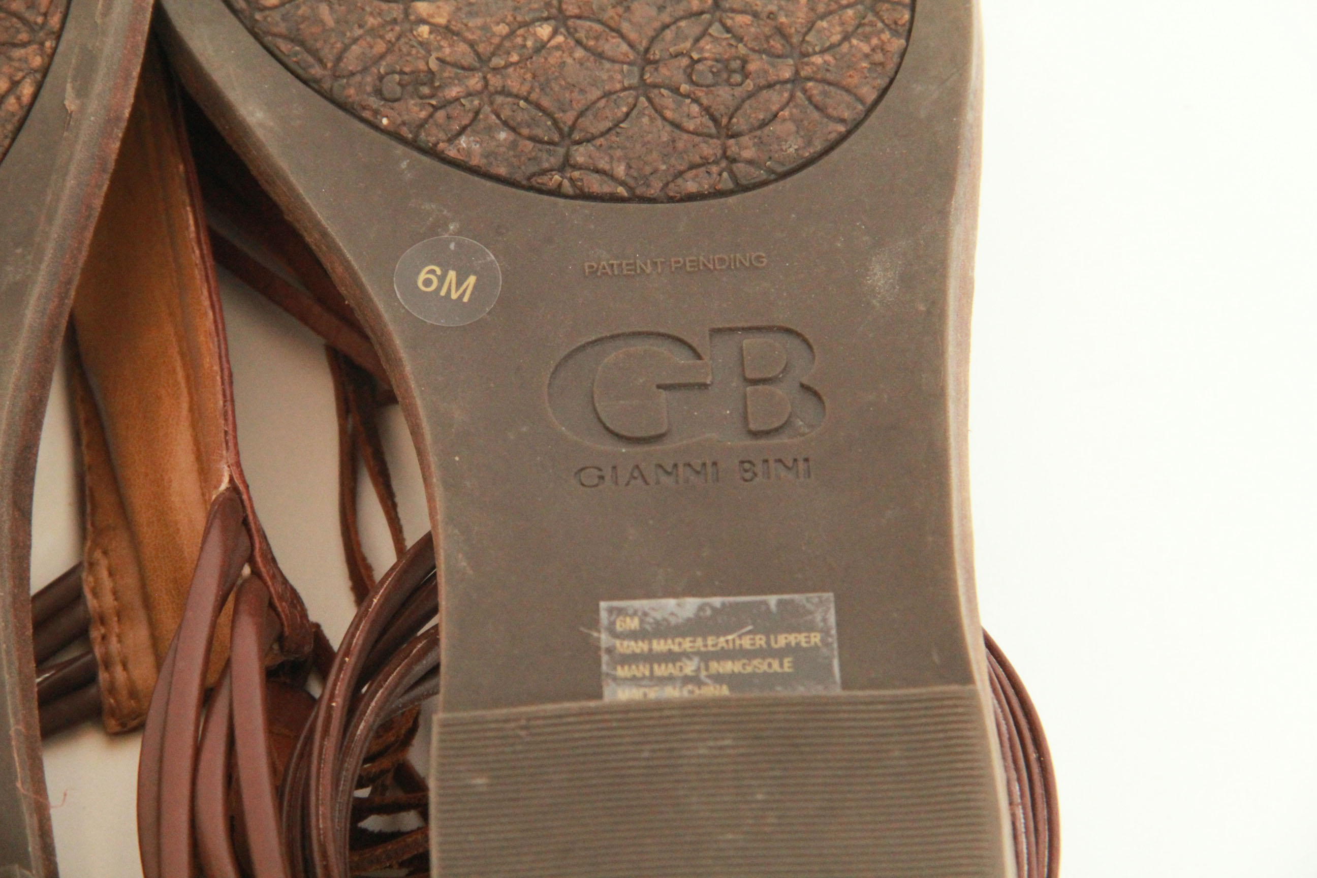 Gianni Bini Leather Sandals, 6M