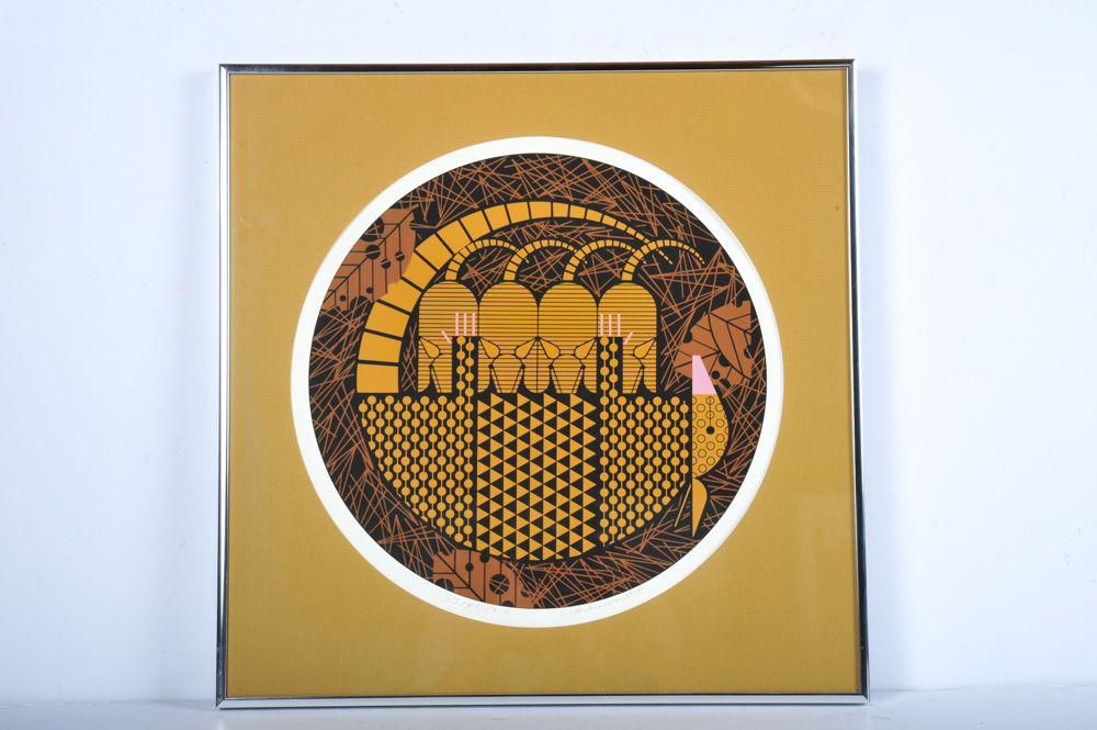 Charley Harper "Armadittos" Signed Limited Edition Serigraph