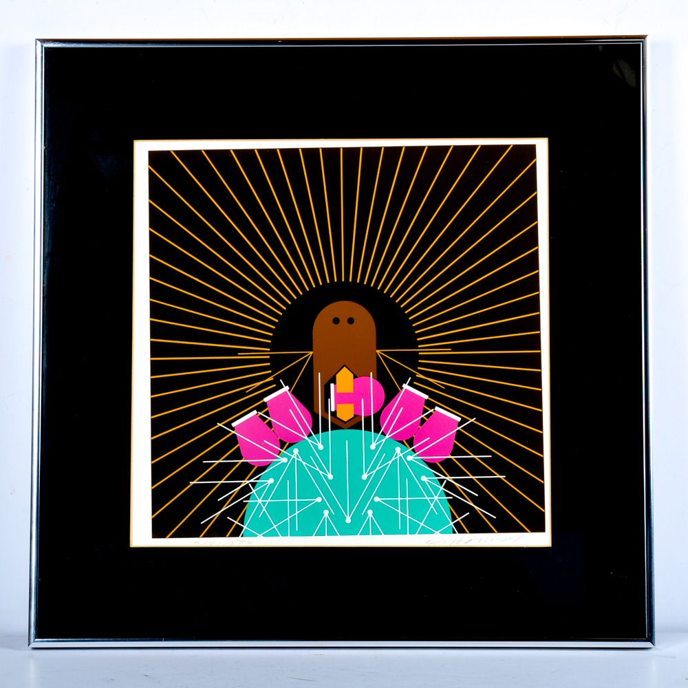 Charley Harper "Prickly Pair" Signed and Limited Edition Serigraph