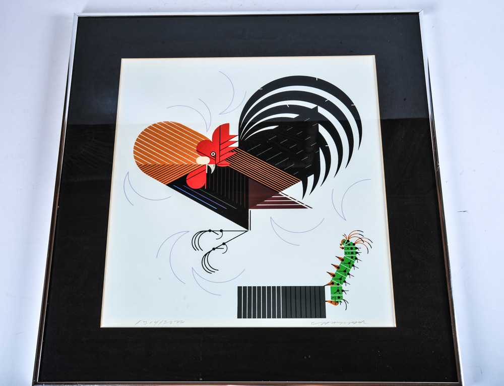 Charley Harper "Crawling Tall" Signed Limited Edition Serigraph