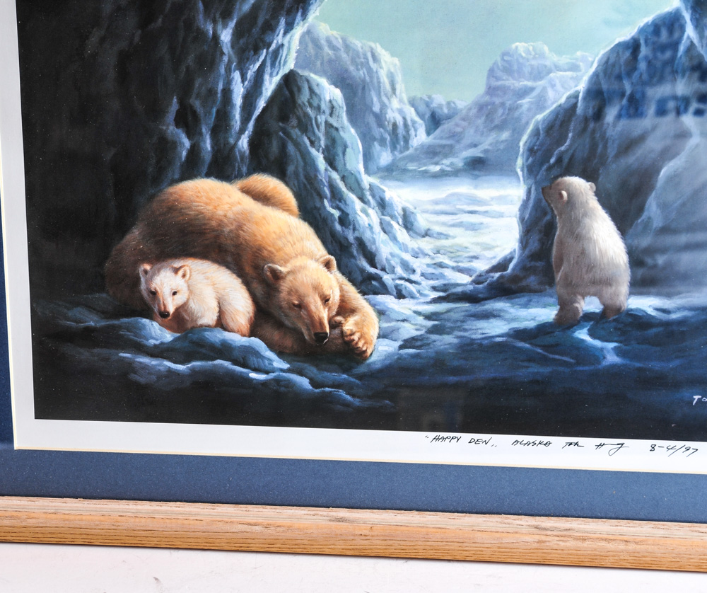 Pair of Tok Hwang Signed Limited Edition Lithgraphs