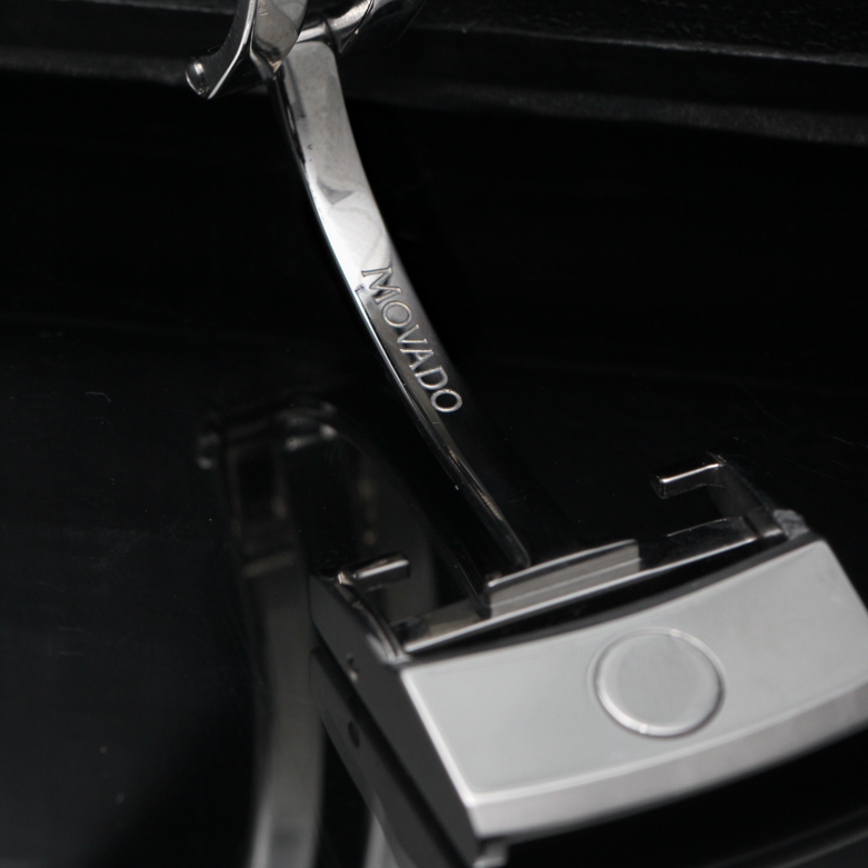 Movado Master Men's Watch with 18k Rose Gold Bezel