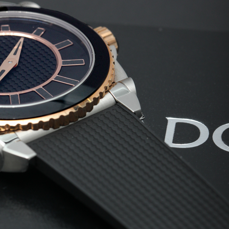 Movado Master Men's Watch with 18k Rose Gold Bezel