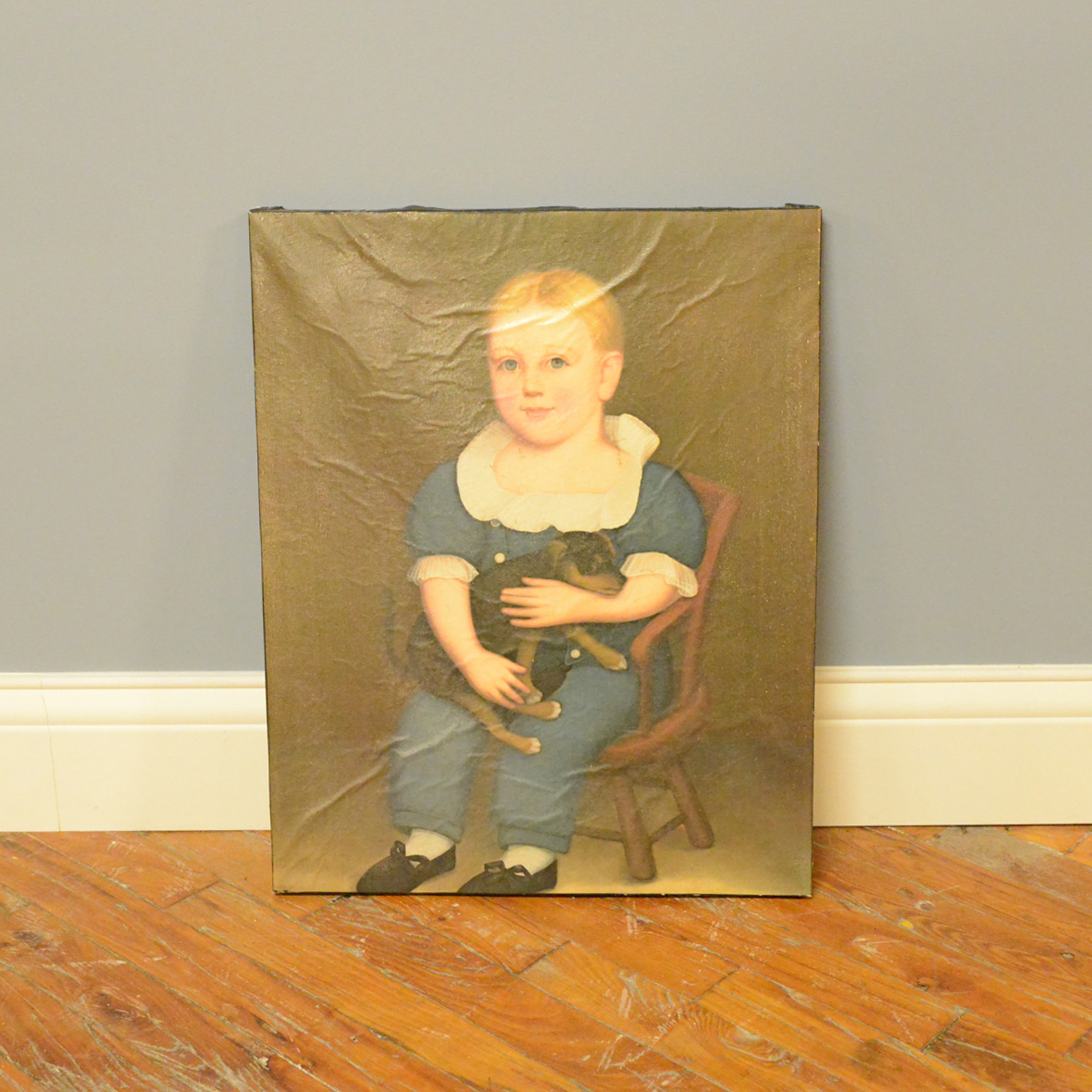 Reproduction of an Antique Painting on Canvas