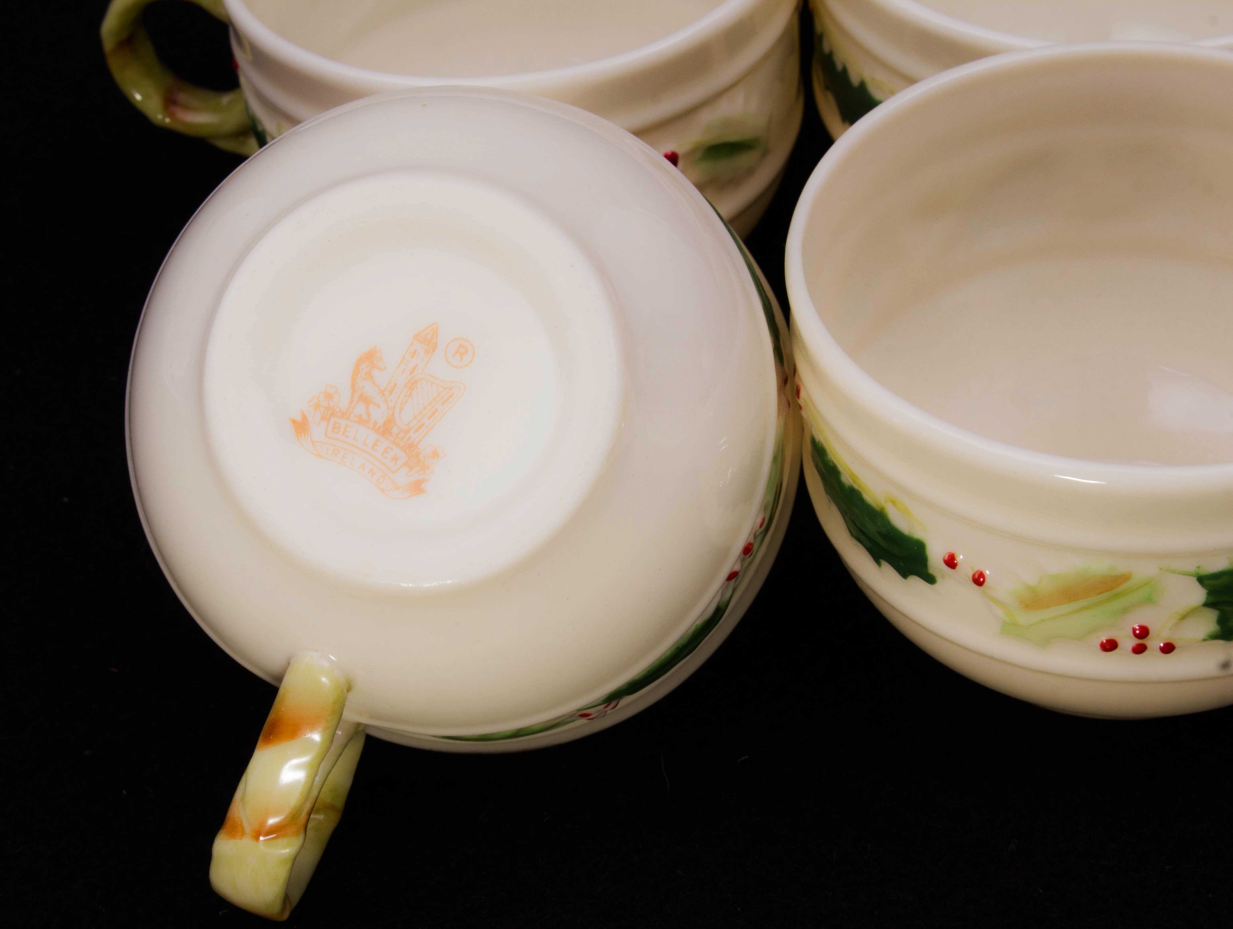 Collection of Belleek China Various Generation Marks