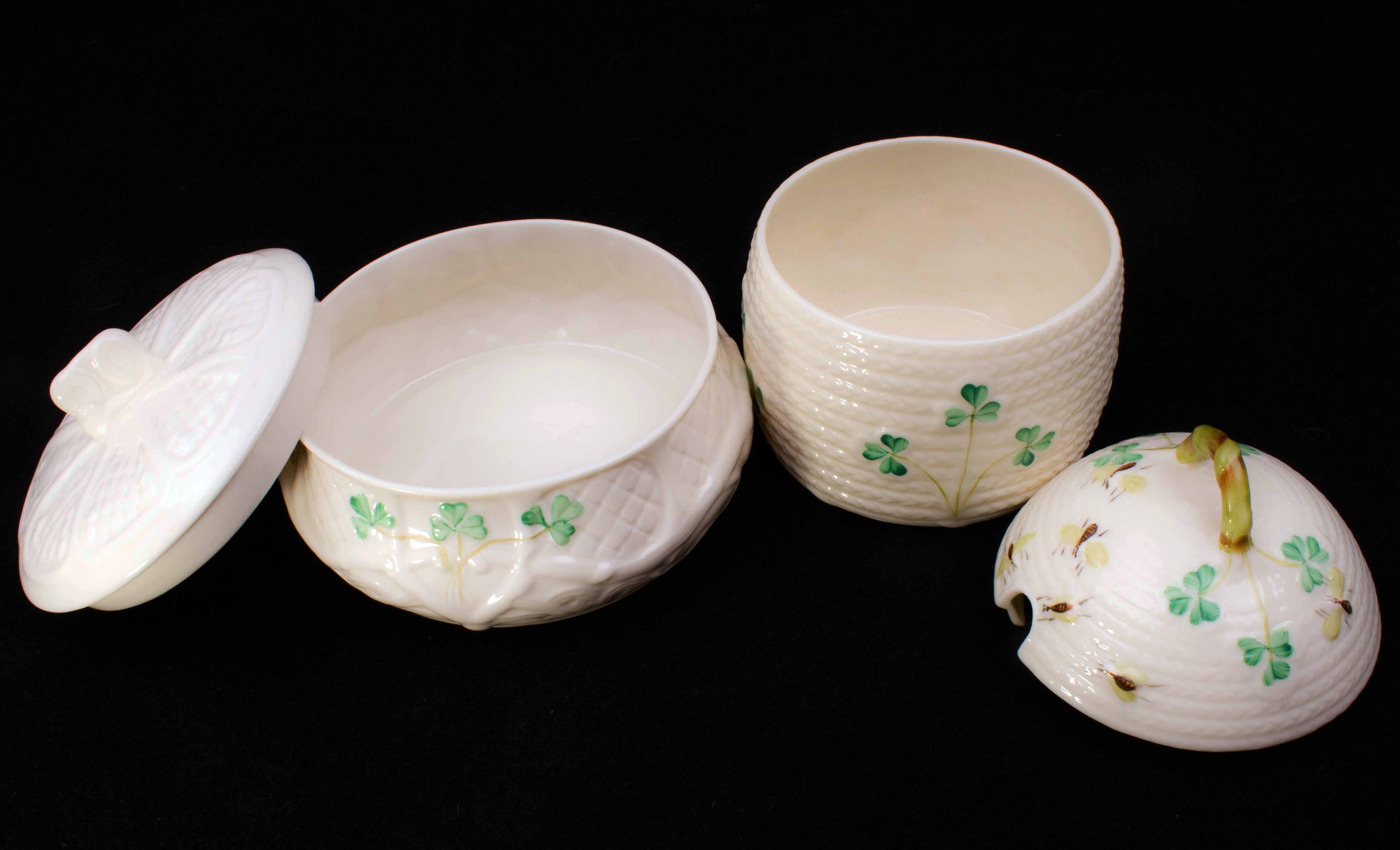 Collection of Belleek China Various Generation Marks