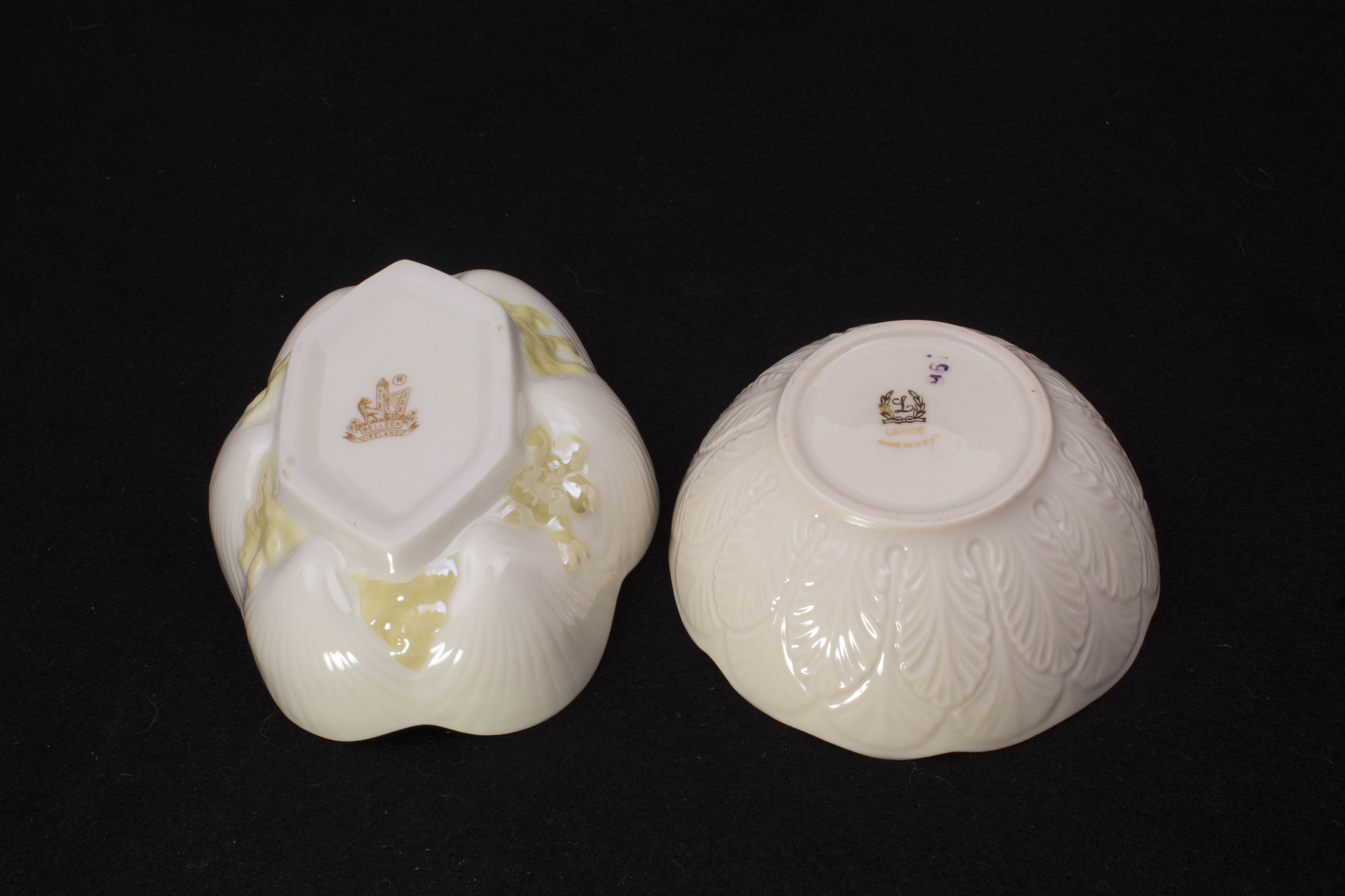 Collection of Belleek China Various Generation Marks