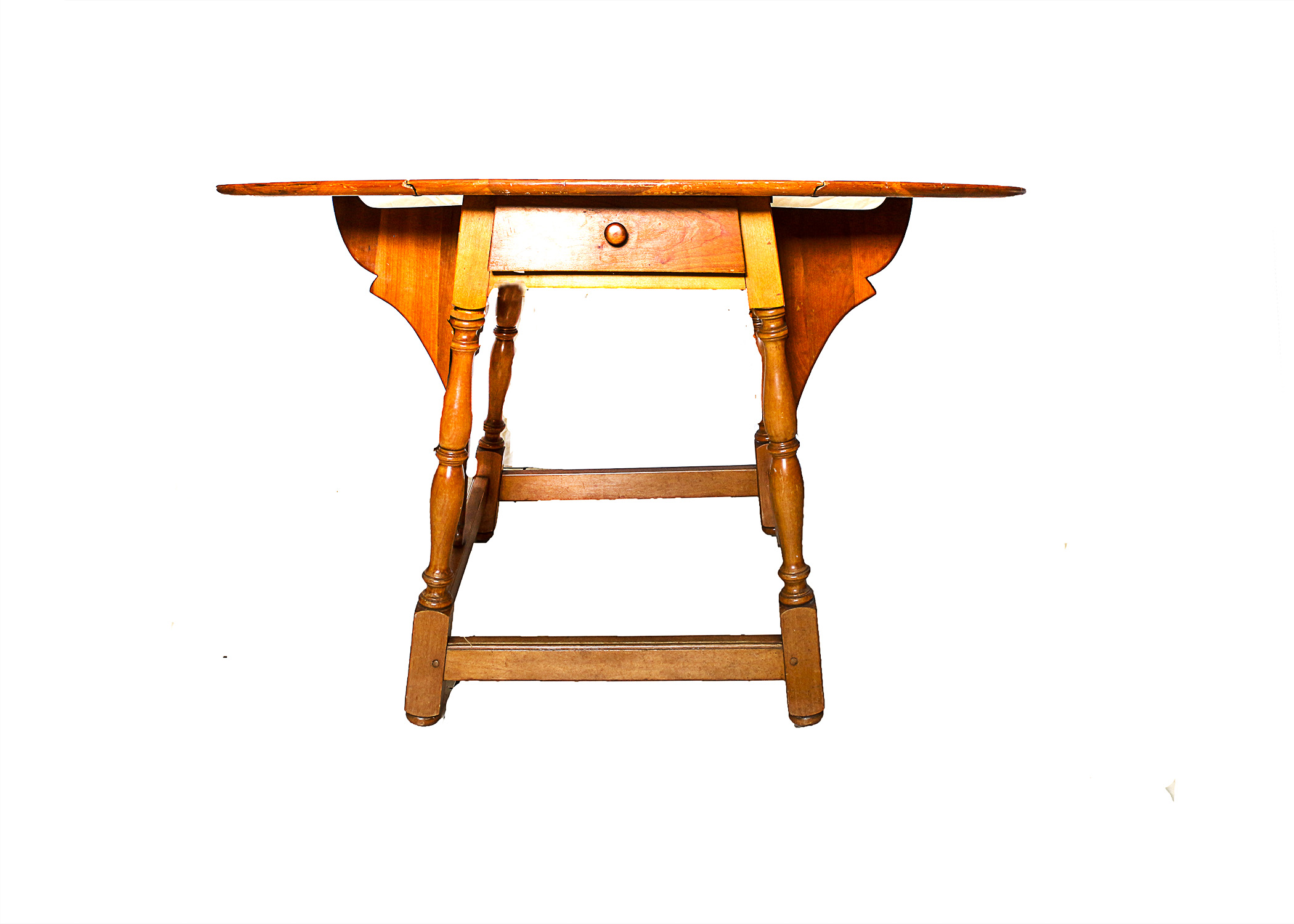 Vintage Signed Stickley Drop Leaf Dining Table