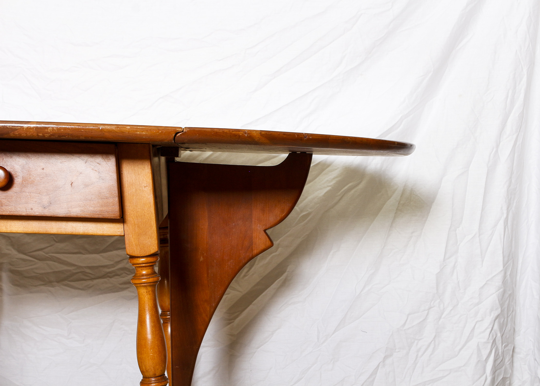 Vintage Signed Stickley Drop Leaf Dining Table