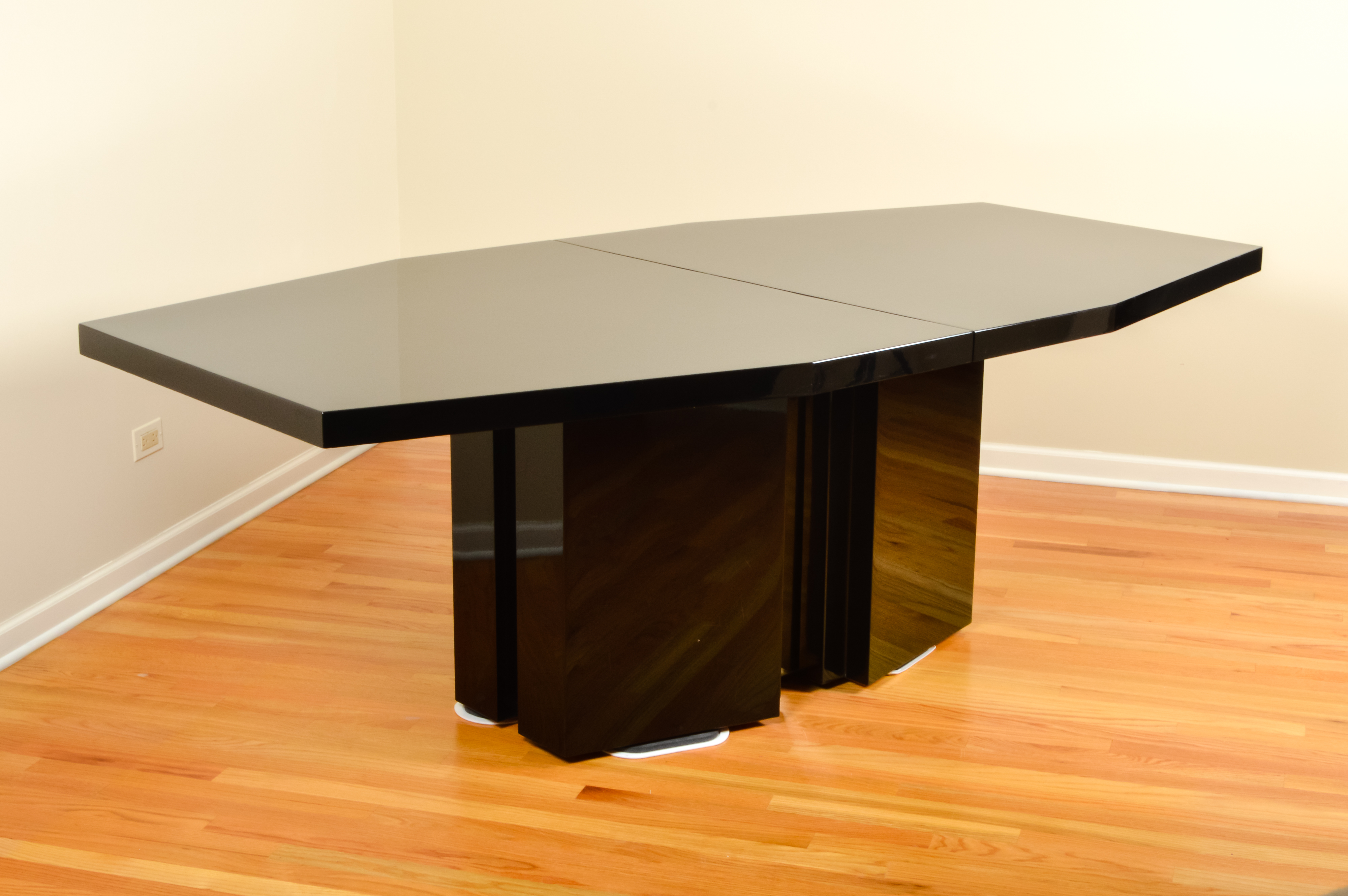 Roche Bobois Black Lacquer Dining Table