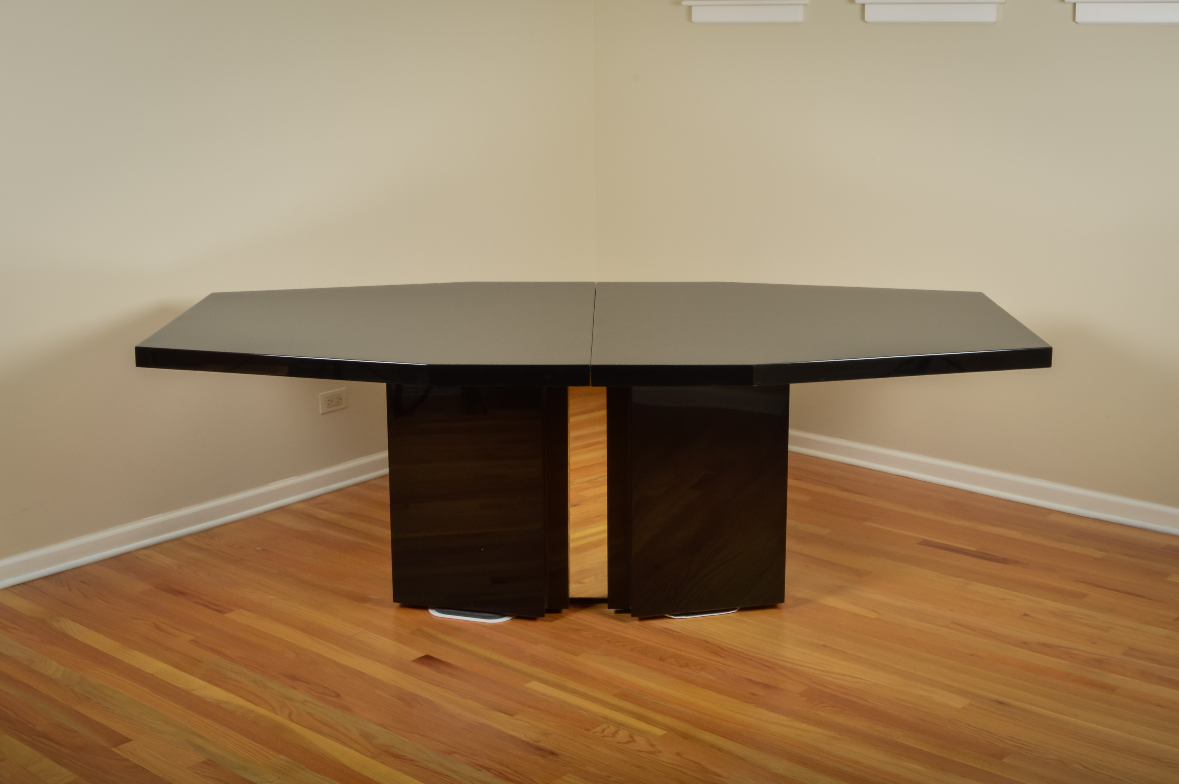 Roche Bobois Black Lacquer Dining Table