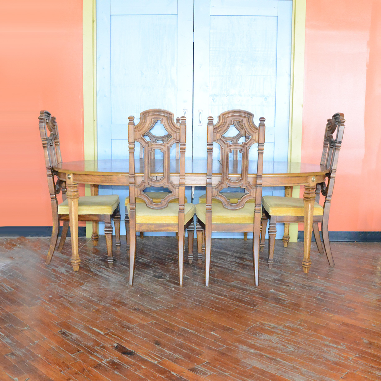 Vintage Wooden Stanley Furniture Dining Table