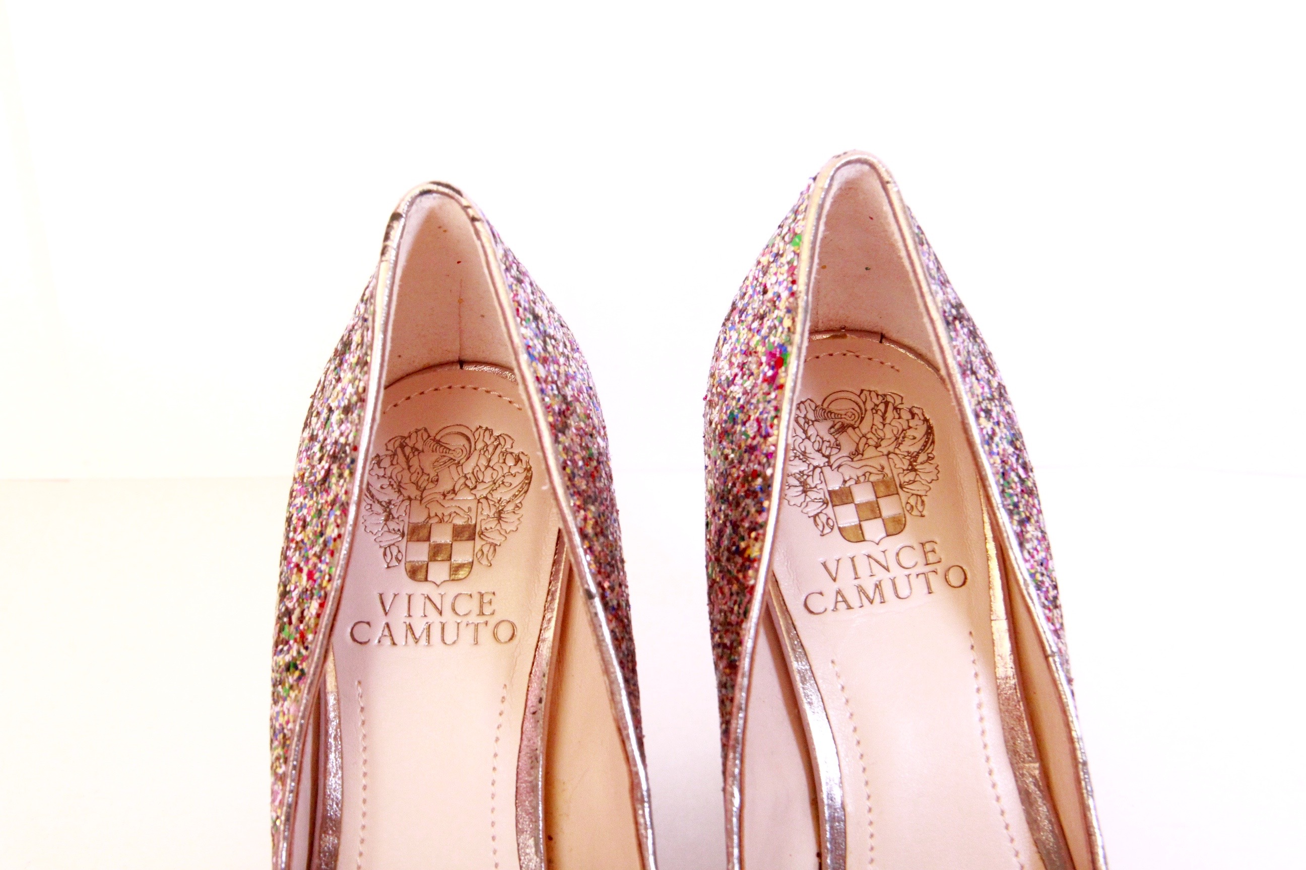 Vince Camuto Glitter Heels