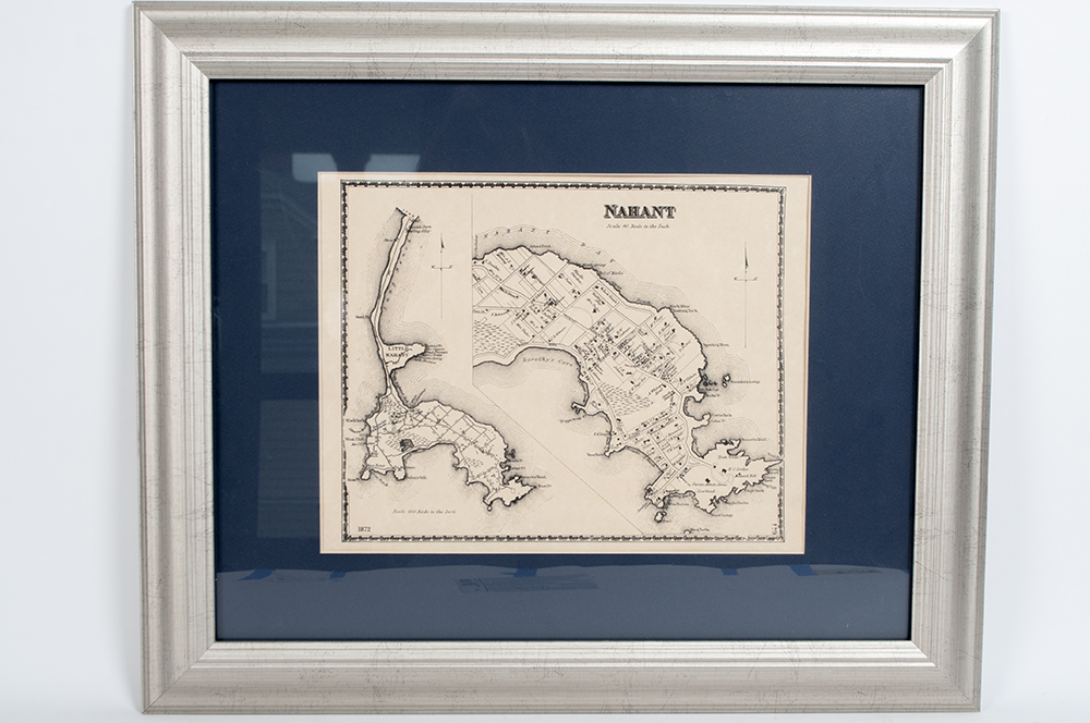 Framed Map of Nahant, Massachusetts