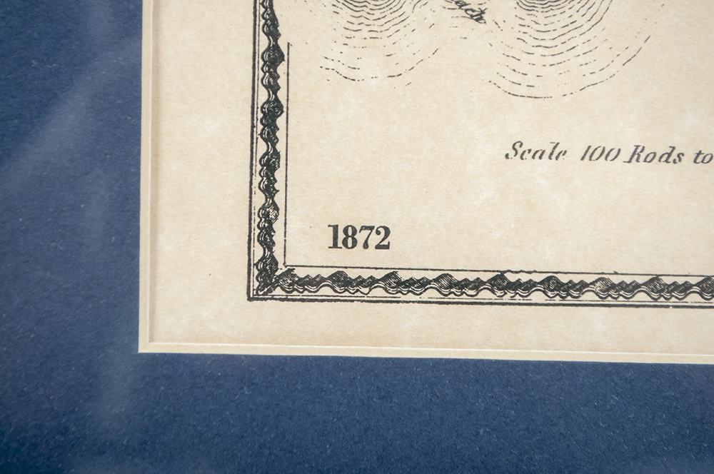 Framed Map of Nahant, Massachusetts