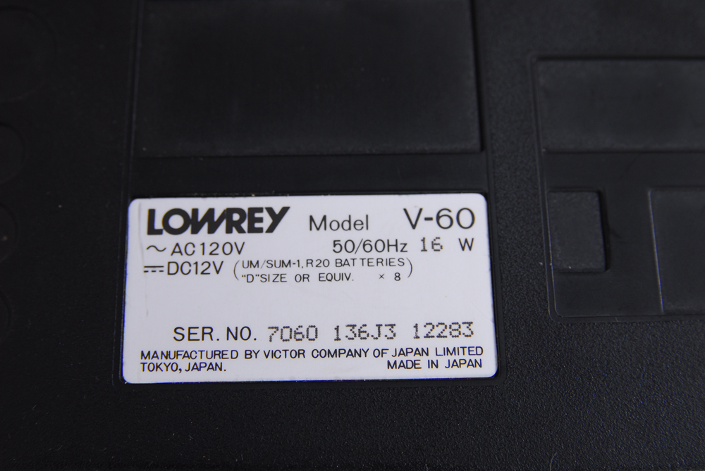 Lowery Micro Genie V-60 Keyboard