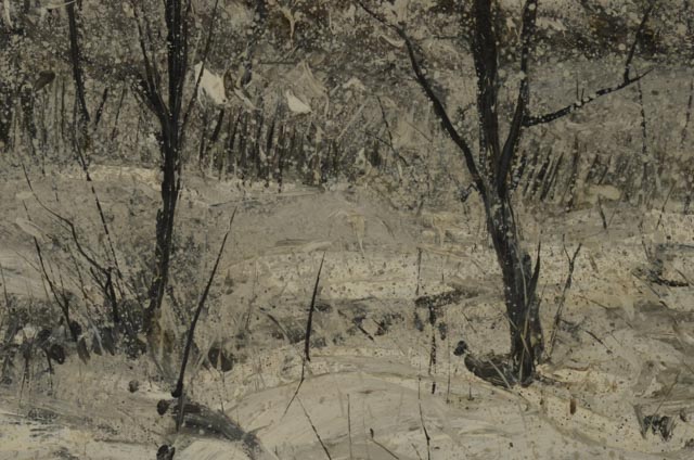 Steve Perucca Original Oil on Canvas Winter Landscape