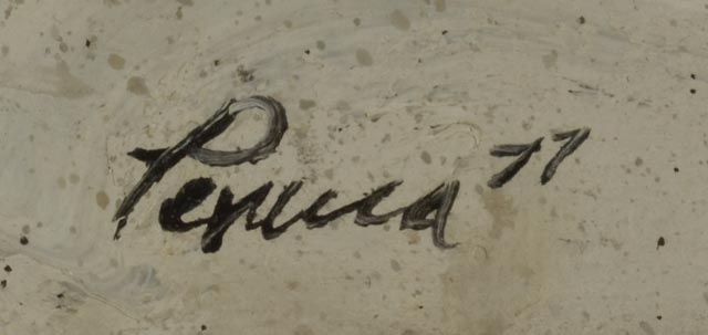 Steve Perucca Original Oil on Canvas Winter Landscape