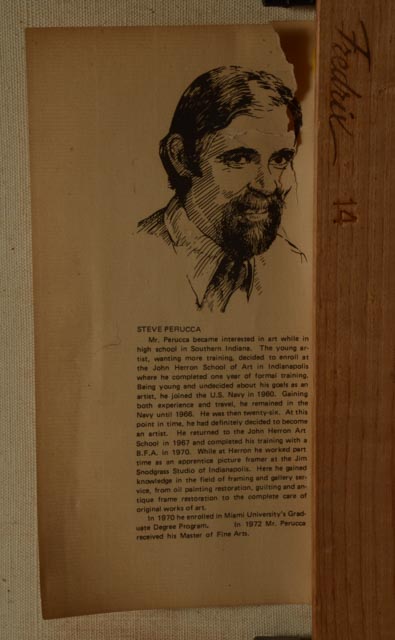 Steve Perucca Original Oil on Canvas Winter Landscape