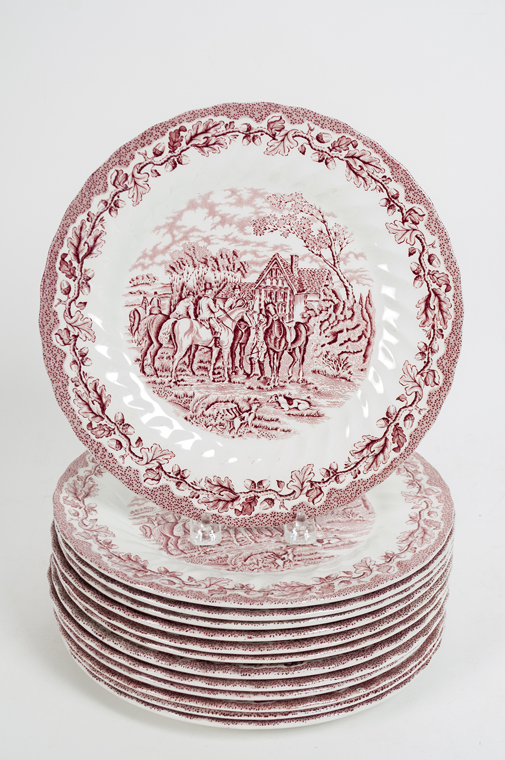 Myotts "Country Life" Transferware Plates