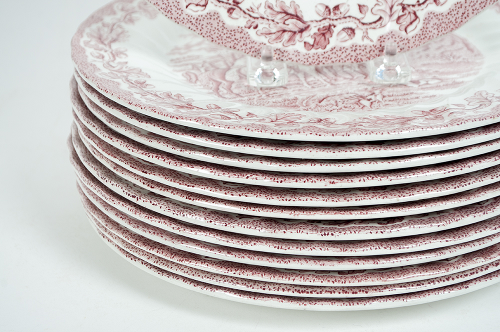 Myotts "Country Life" Transferware Plates