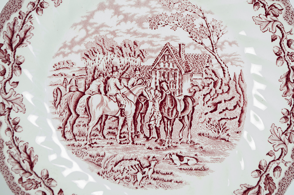 Myotts "Country Life" Transferware Plates
