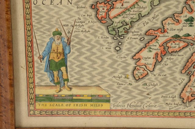 John Speed Original 1676 Map "The Province of Mounster"
