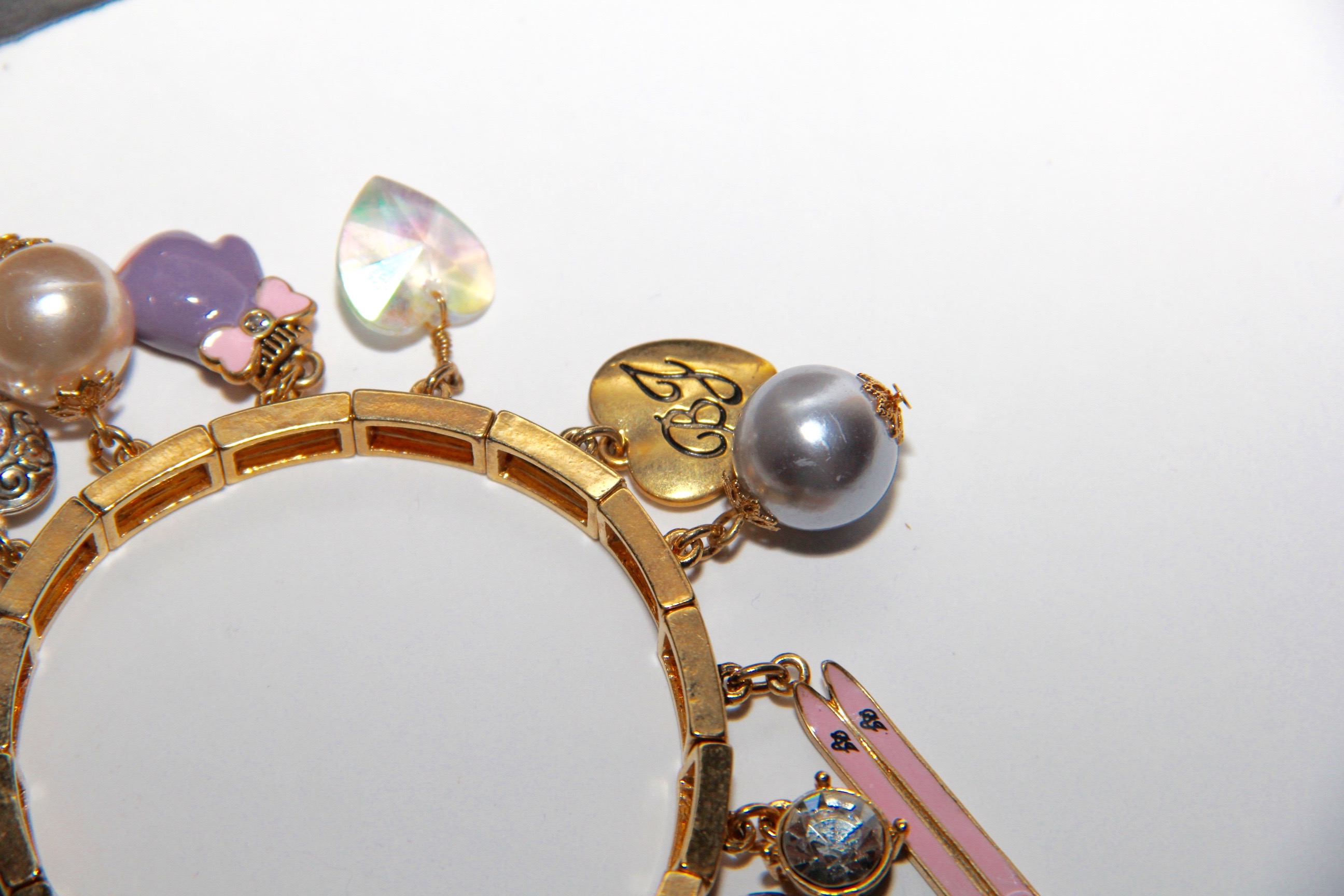 Betsey Johnson Purse and Charm Bracelets