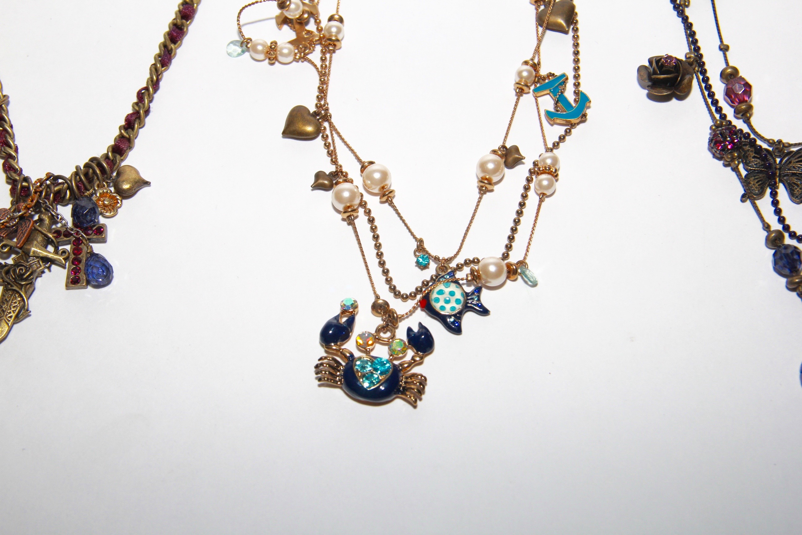 Trio of Betsey Johnson Necklaces