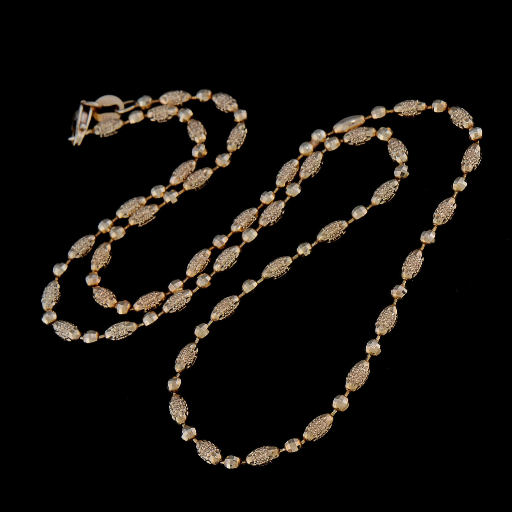 Italian Technigold 14K Yellow Gold Chain Necklace