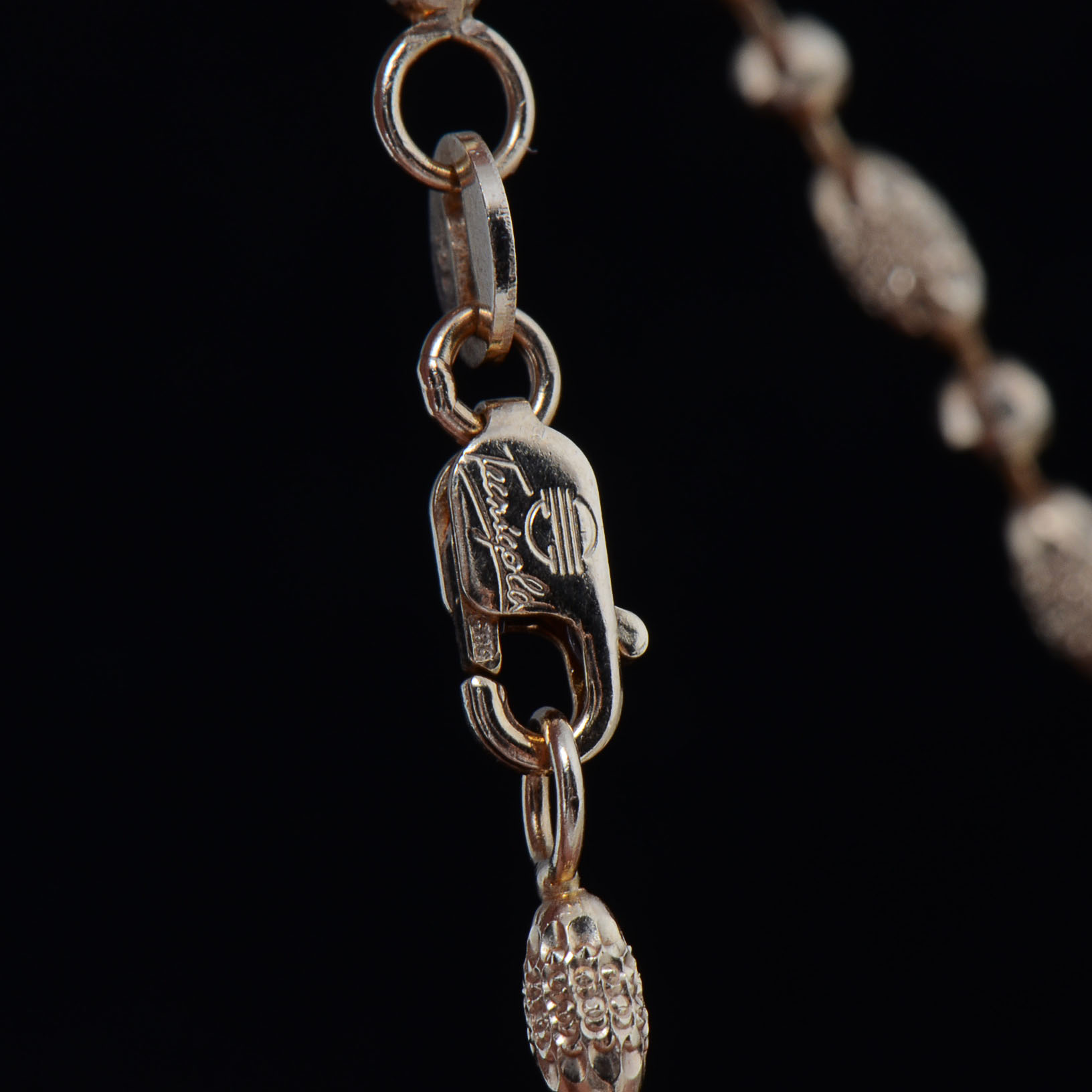 Italian Technigold 14K Yellow Gold Chain Necklace